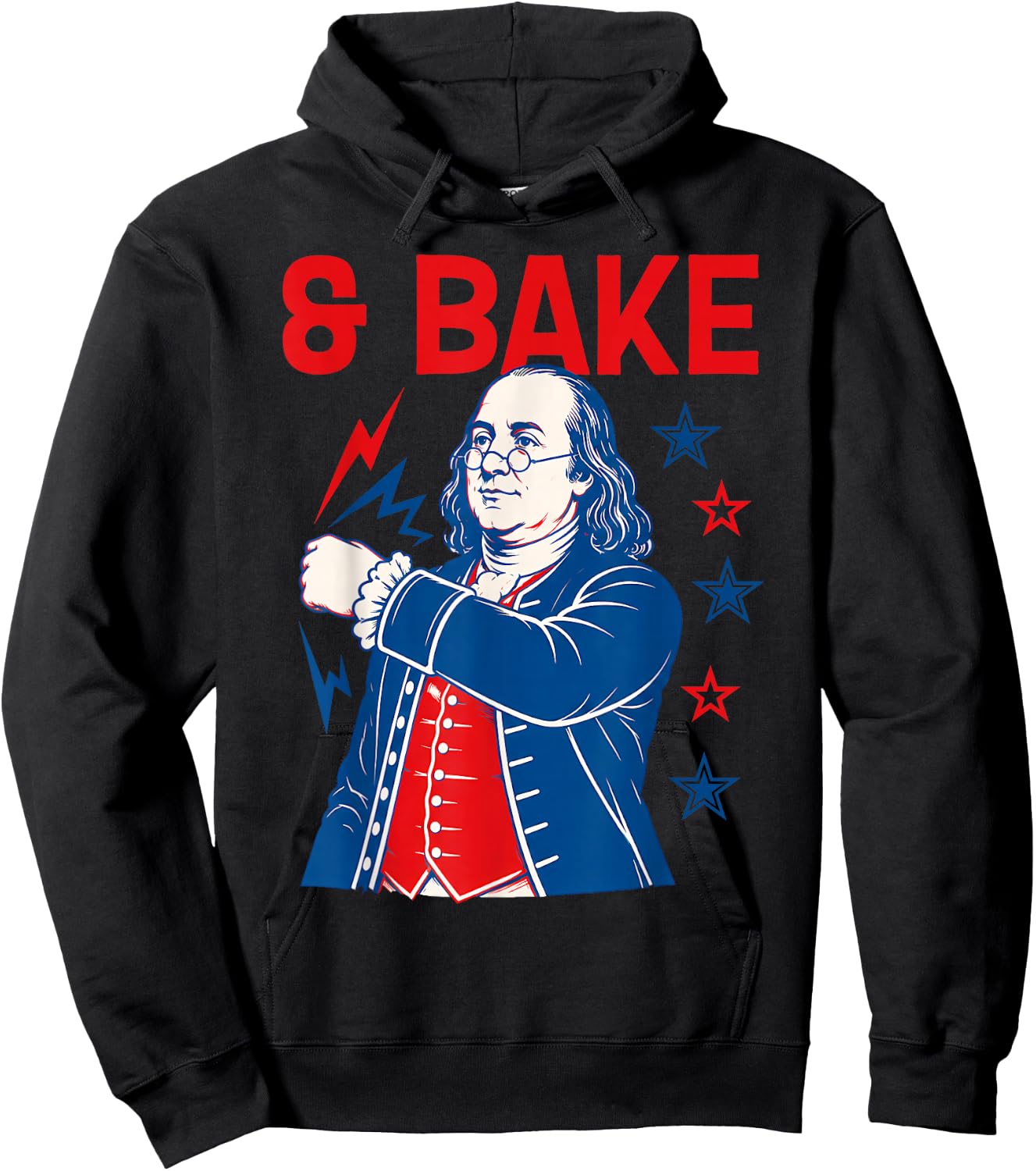 Funny Shake and Bake 4th of July Couple Matching Hoodie - Hoodie | Black