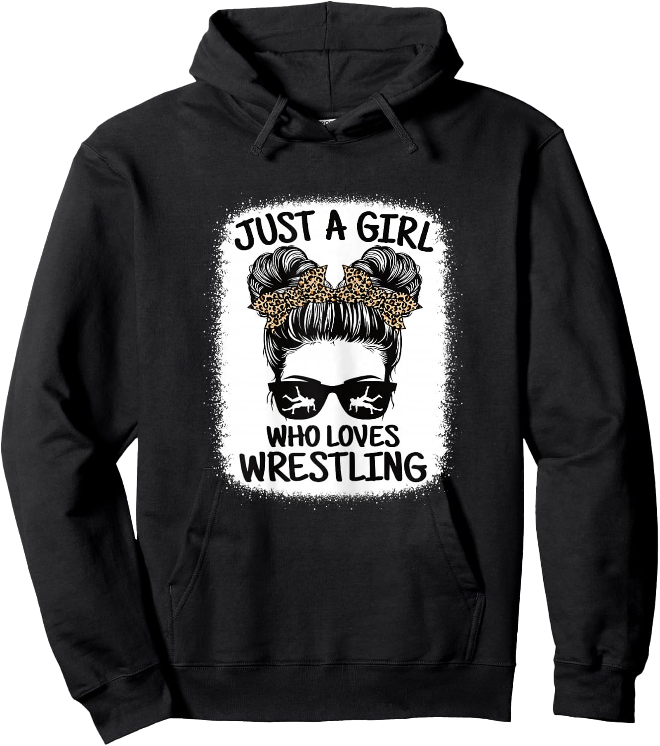 Just A Girl Who Loves Wrestling Funny Wrestle Lover Wrestler Hoodie - Hoodie | Black