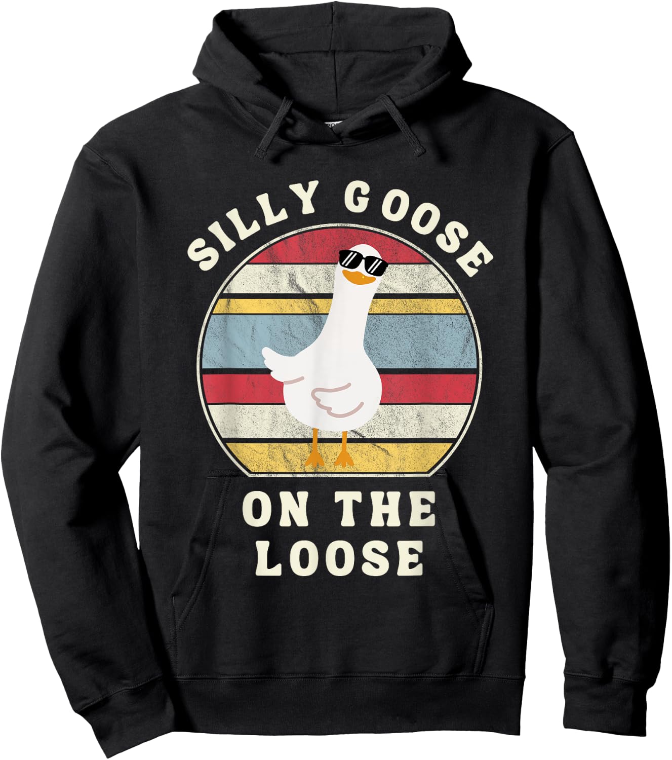 Embarrassing Silly Goose On The Loose Goose Costume Memes Hoodie - Hoodie | Black