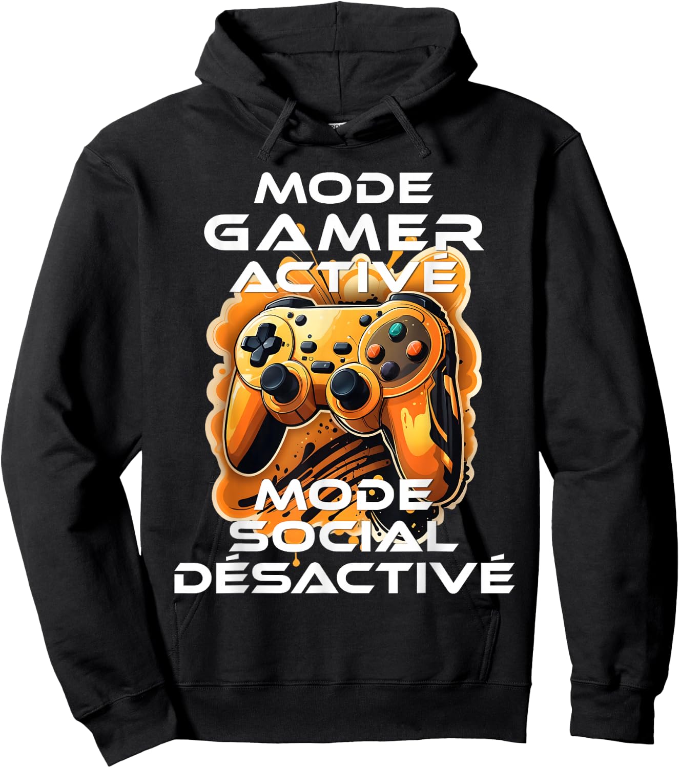 Gamer geek addicted video games teen console gaming humorous , Black, S Hoodie - Hoodie | Black
