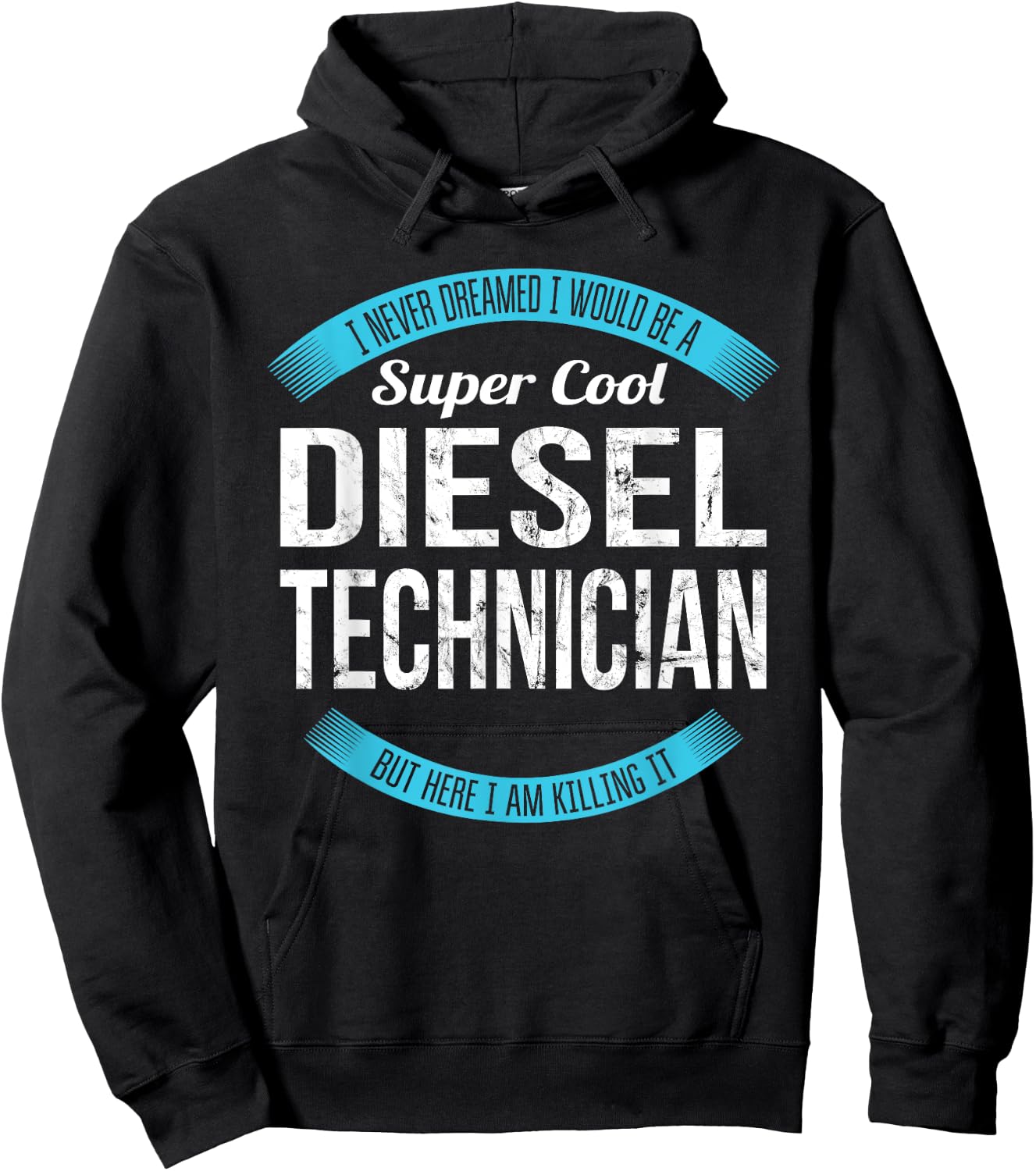 Diesel Technician Gifts Funny Hoodie - Hoodie | Black