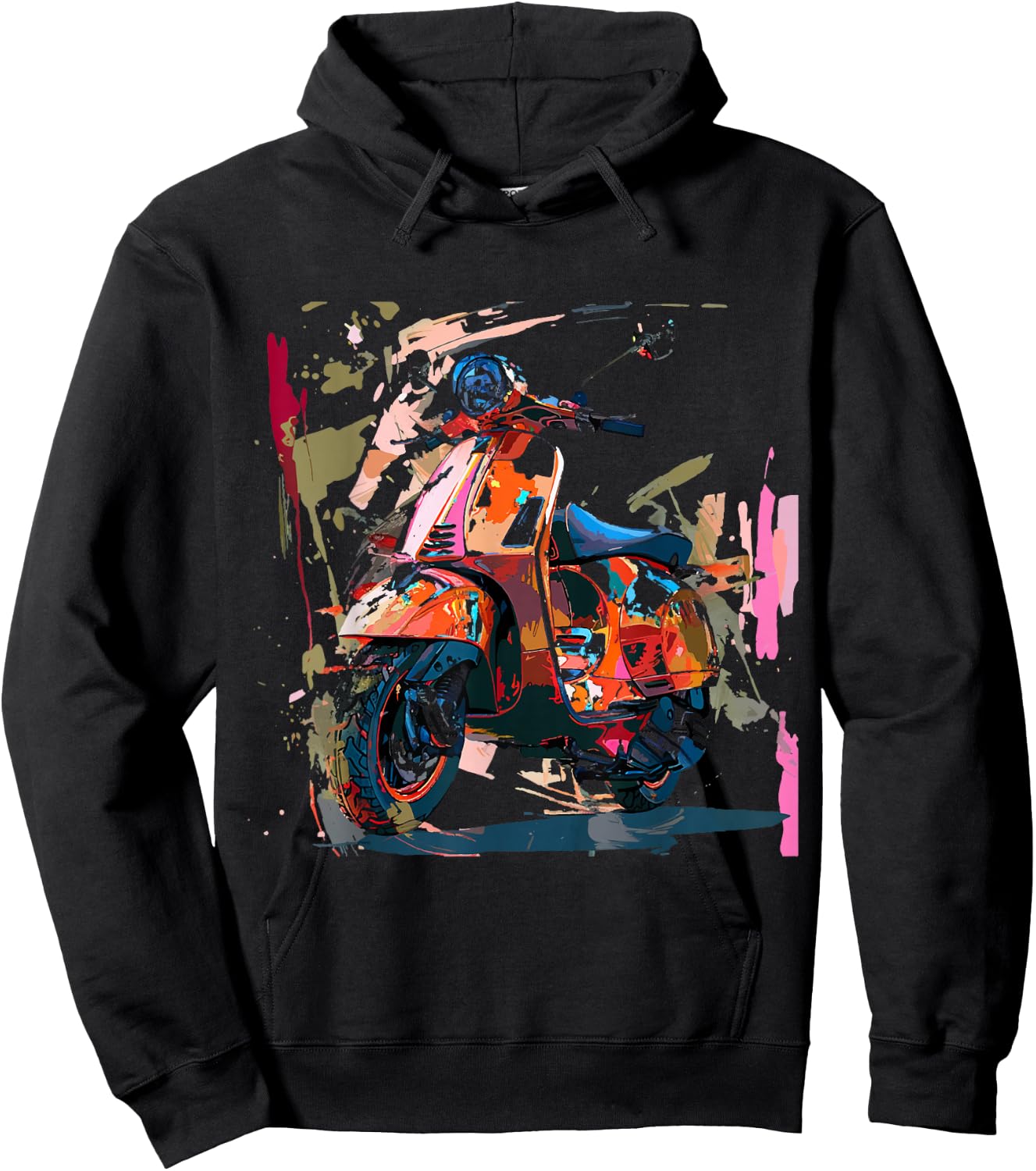 Scooter Moped Scooter Scooter Gift , gray Hoodie - Hoodie | Black