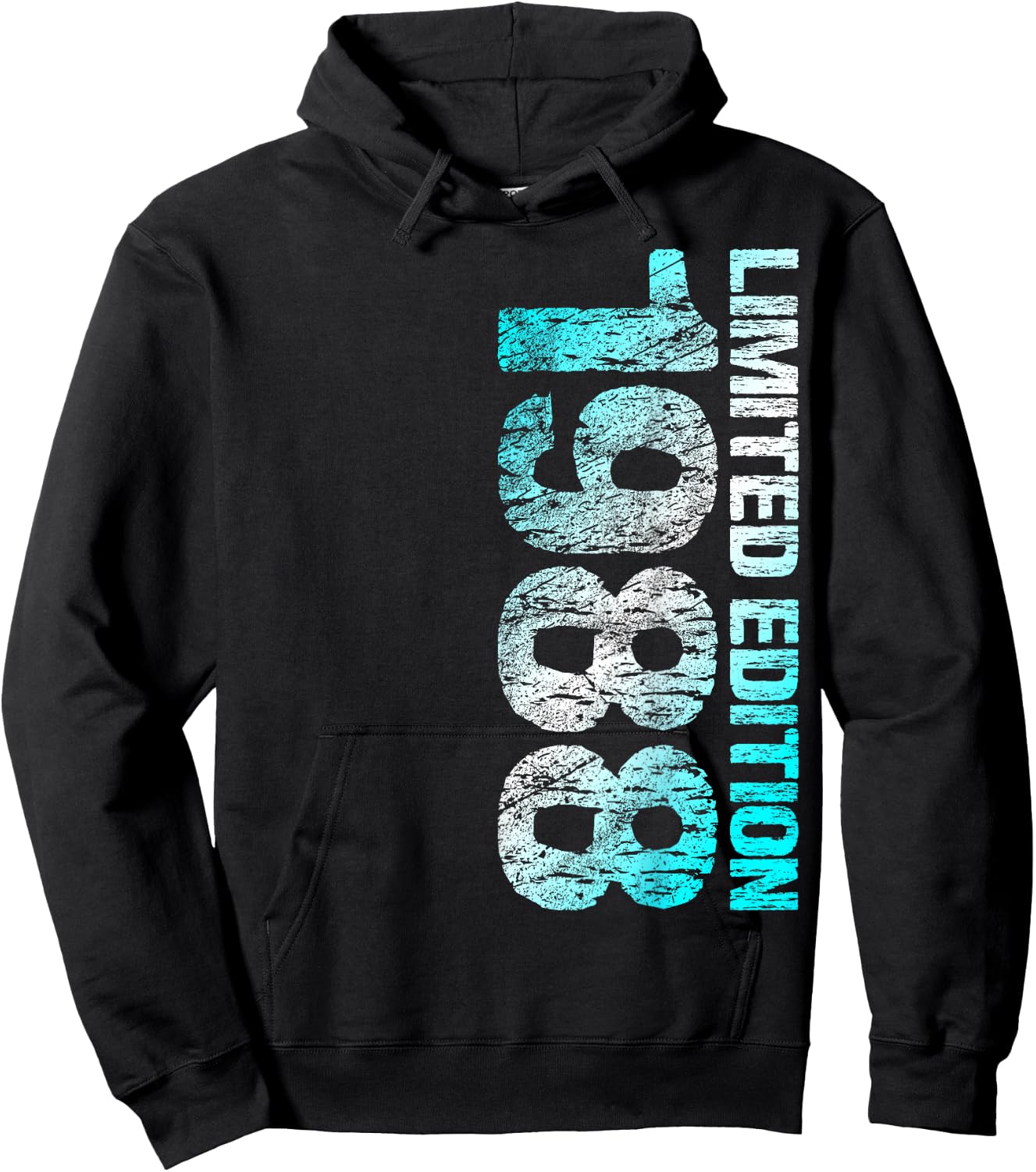 1988 Man Woman 35th Birthday Limited Edition 35 , black Hoodie - Hoodie | Black