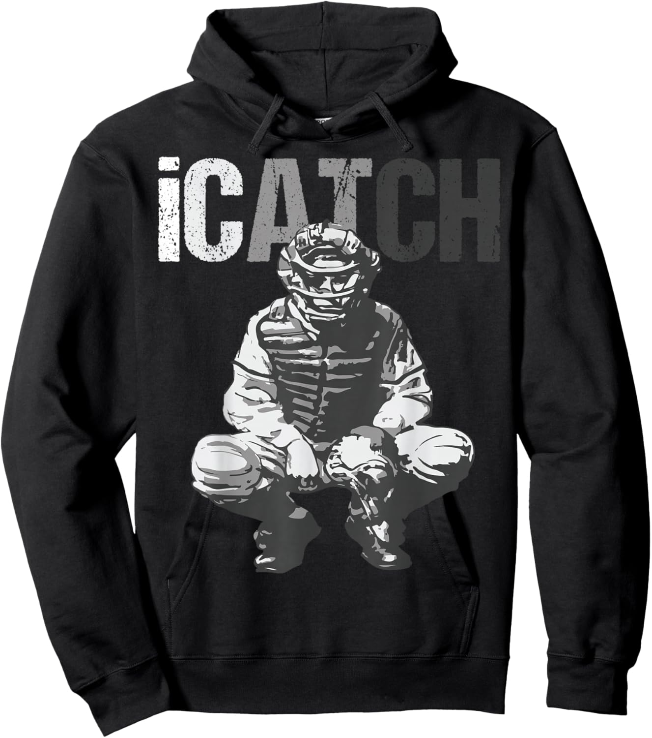 iCatch Baseball Player Catchers Catchers Hoodie - Hoodie | Black
