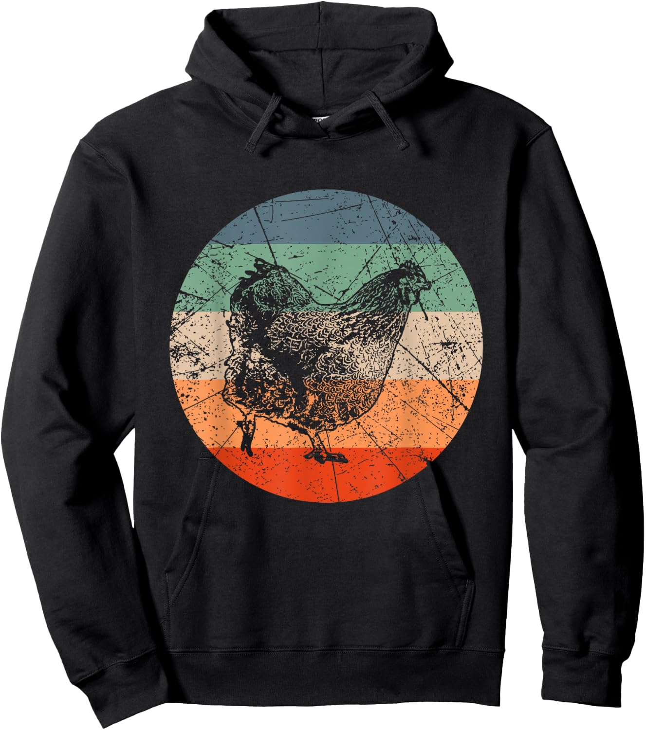 Retro Huhn-Silhouette – Farmer Vintage Orpington Hoodie - Hoodie | Black