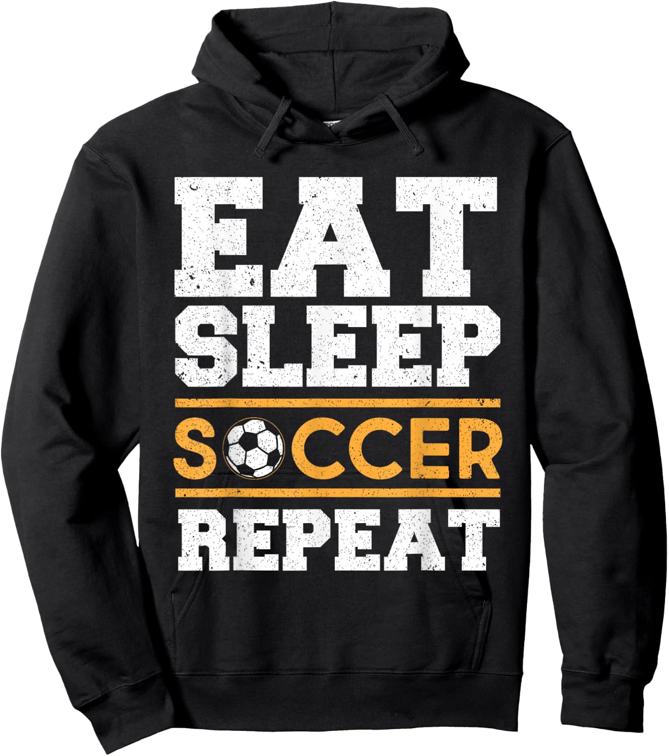 Eat Sleep Soccer Repeat - Cool Soccer Player Gift Hoodie - Hoodie | Black
