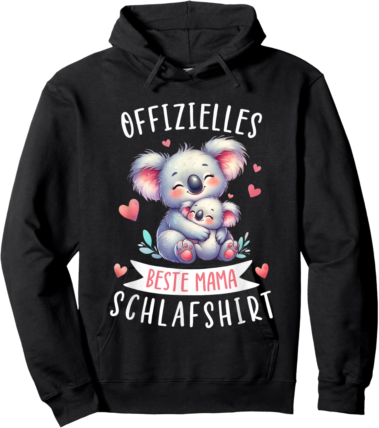 Offizielles Beste Mama Schlafshirt Muttertag Koalabär Mama Hoodie - Hoodie | Black