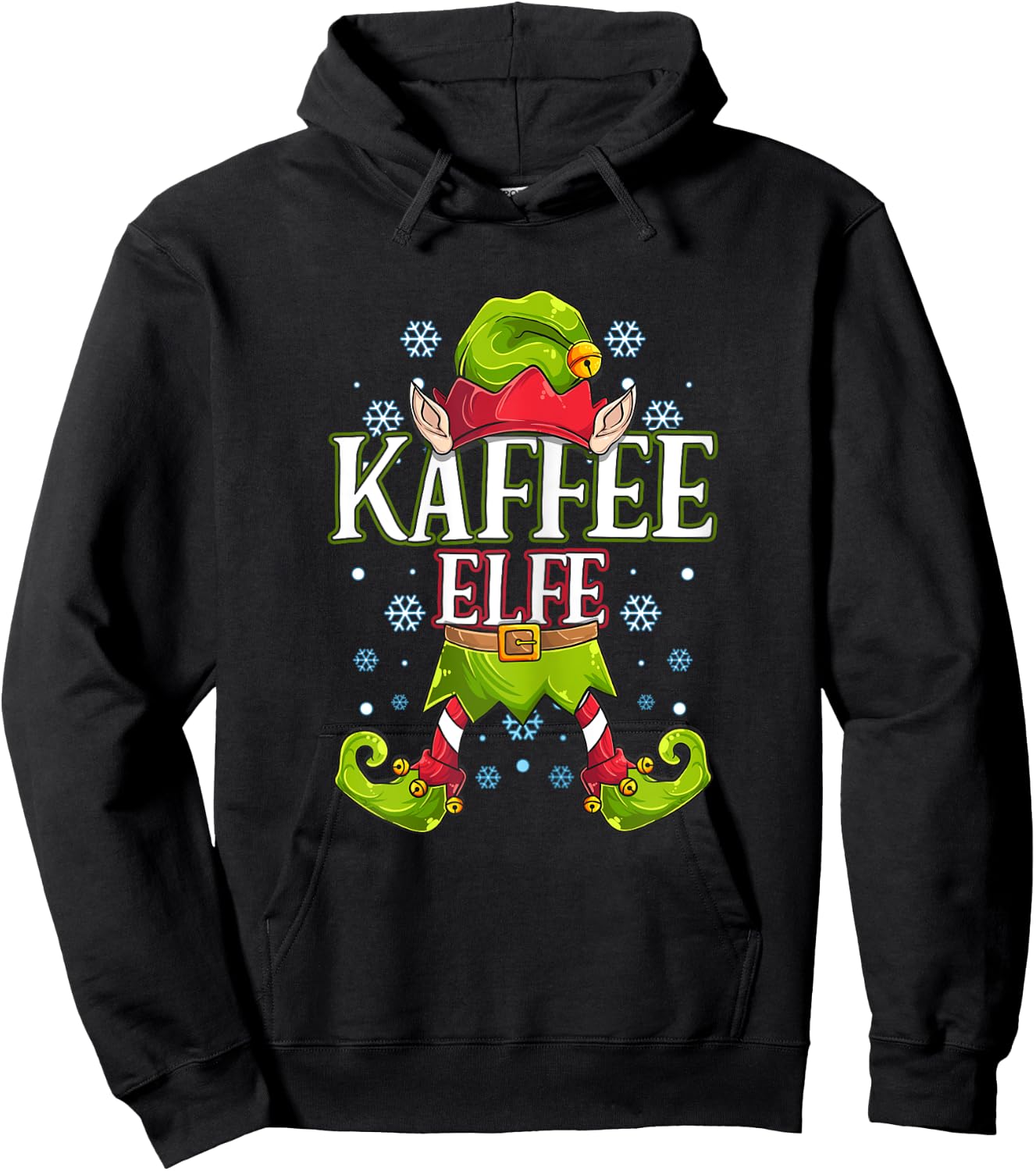 Kaffeelfe Weihnachtsoutfit Weihnachten Familie Outfit Hoodie - Hoodie | Black