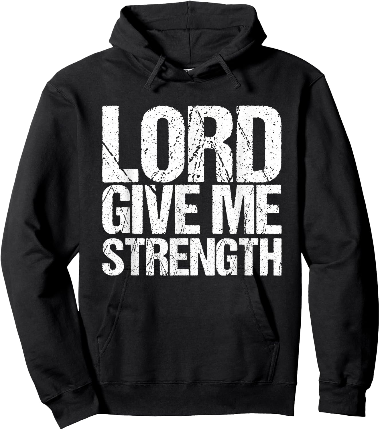 Lord give me strength Christian faith Hoodie - Hoodie | Black