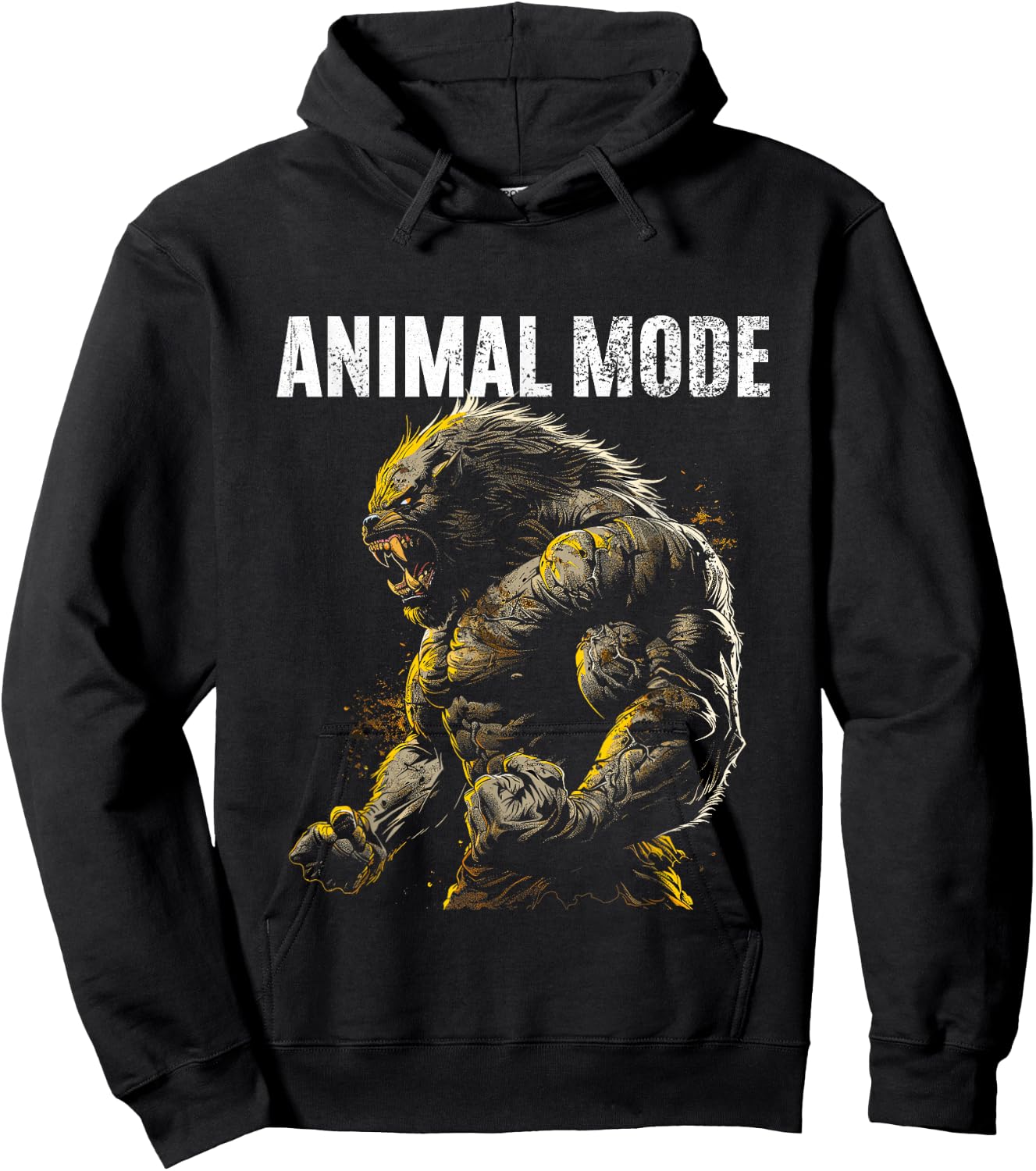 Bodybuilder Slogan Training Monster , black Hoodie - Hoodie | Black