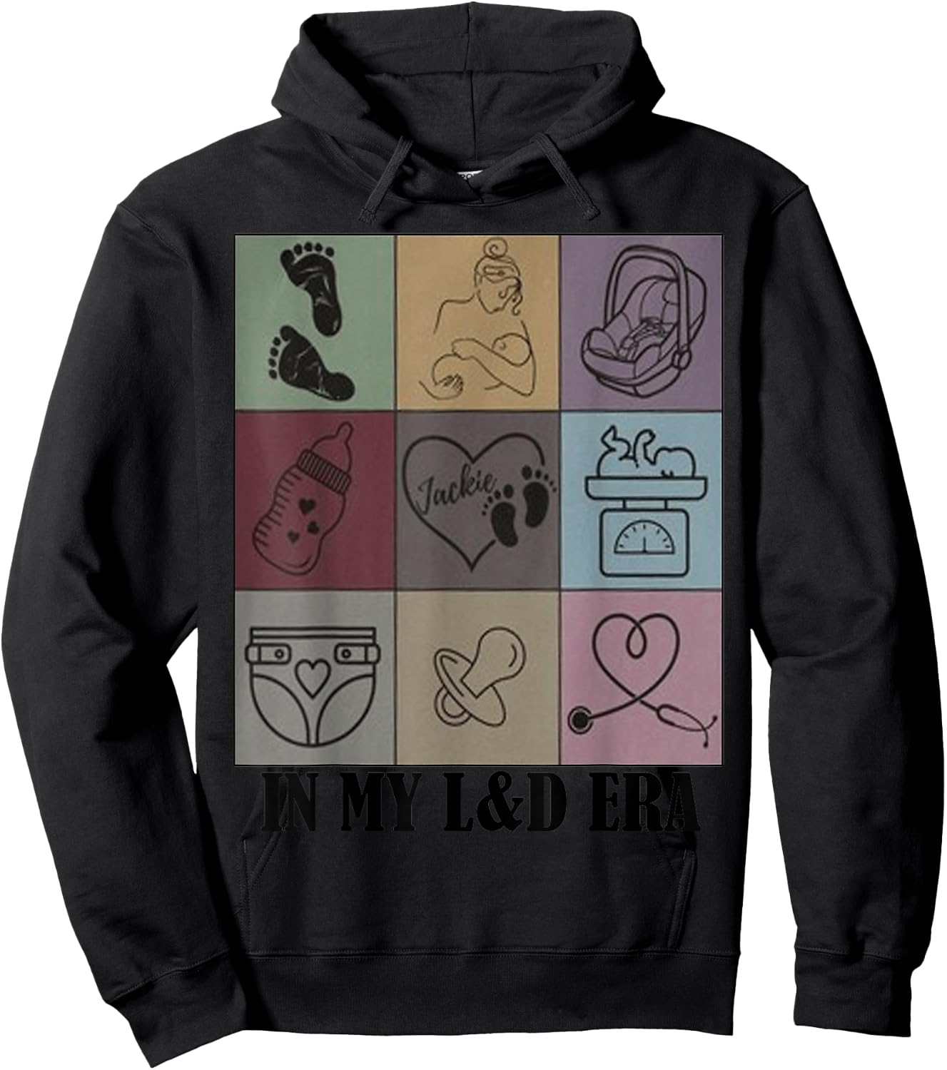 funny Nurse Quote In My Labor and Delivery Nurse Era cool Hoodie - Hoodie | Black