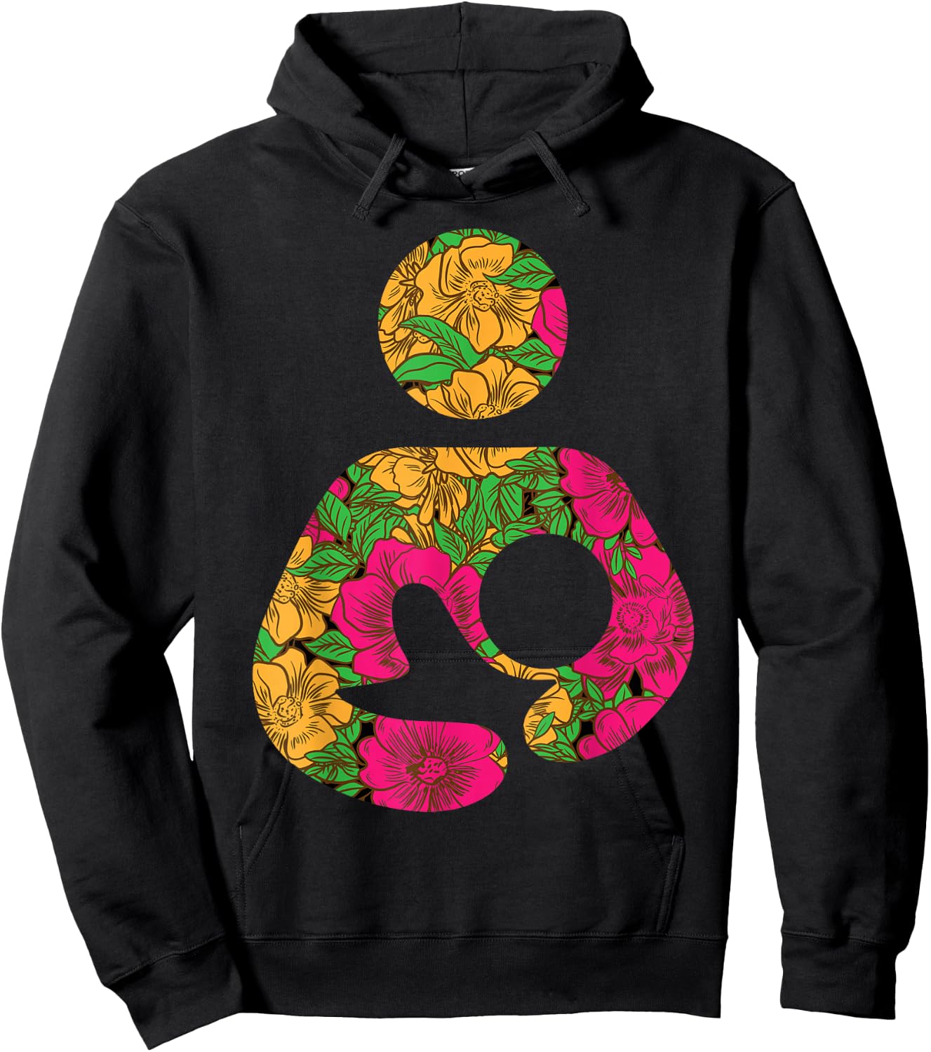 Breastfeeding Awareness Progress Breast Milk Lactation Mom Hoodie - Hoodie | Black