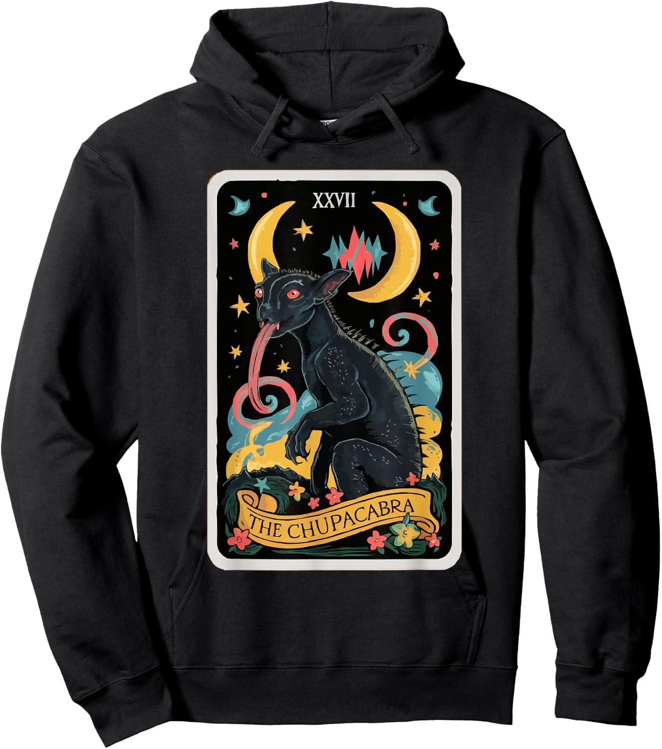 Chupacabra Legendary Creature Mythical Beast Cryptozoology Hoodie - Hoodie | Black