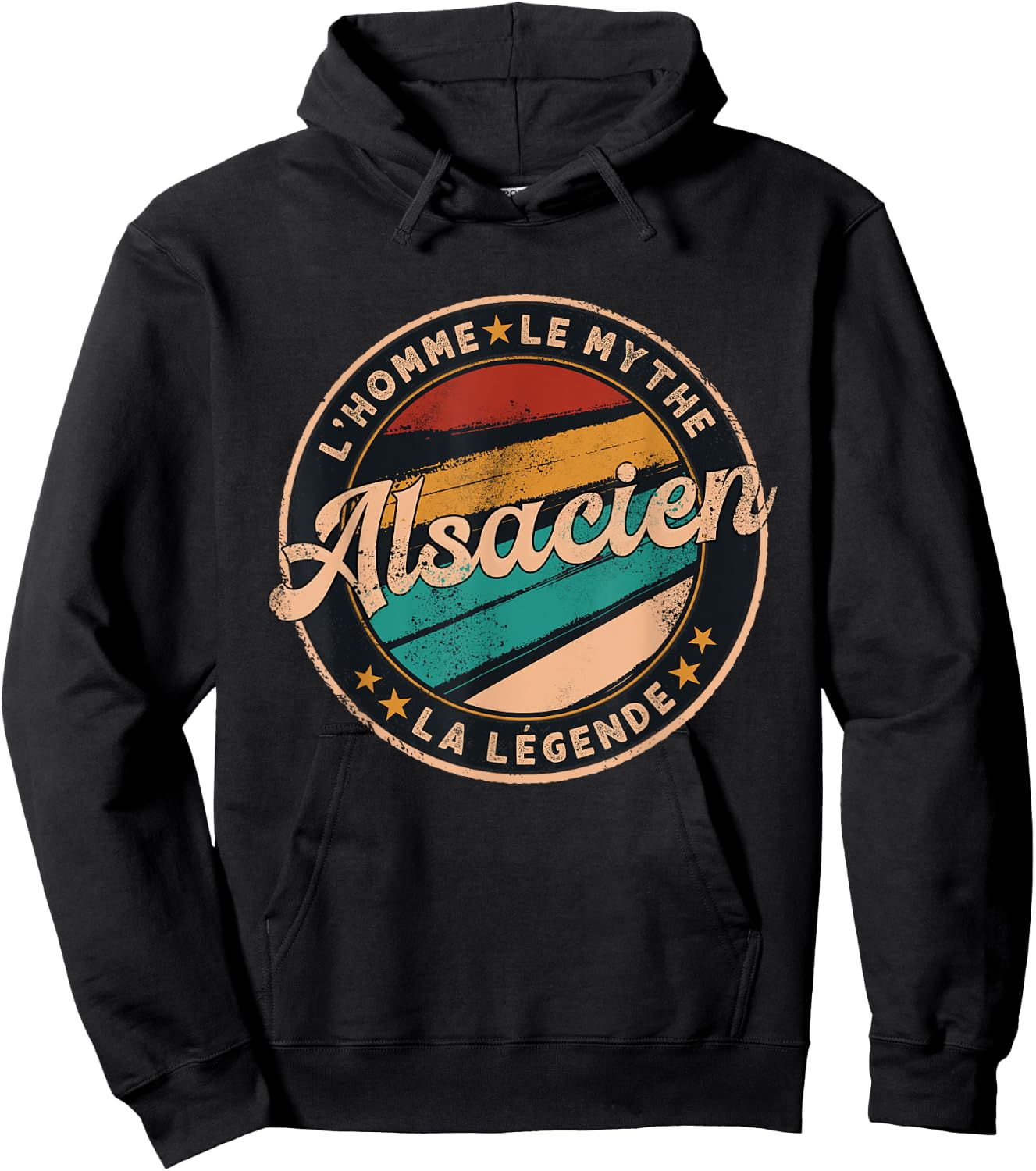 Alsatian Man Myth Legend Gift Humour Alsace , Black, S Hoodie - Hoodie | Black