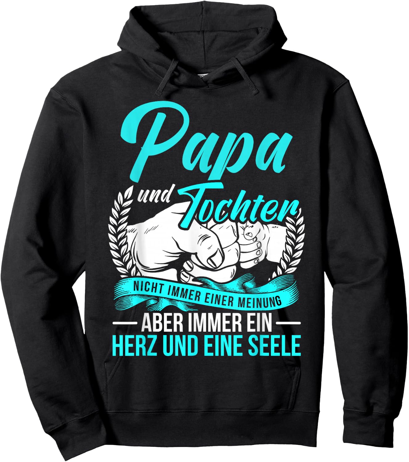 Dad and Daughter Father Daughter Partner Look Saying Father's Day , black Hoodie - Hoodie | Black