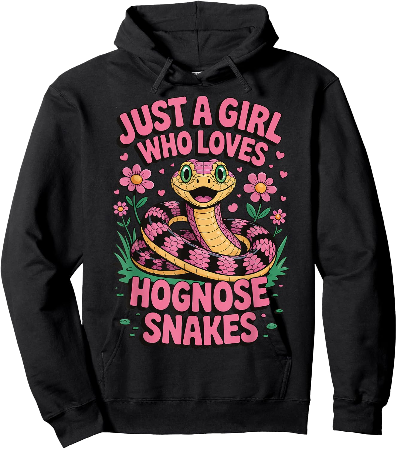 Just A Girl Who Loves Hognose Snakes Hoodie - Hoodie | Black
