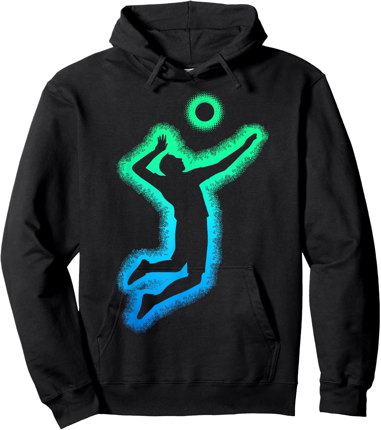 Volleyball Volleyball Kids Man , Black, S Hoodie - Hoodie | Black