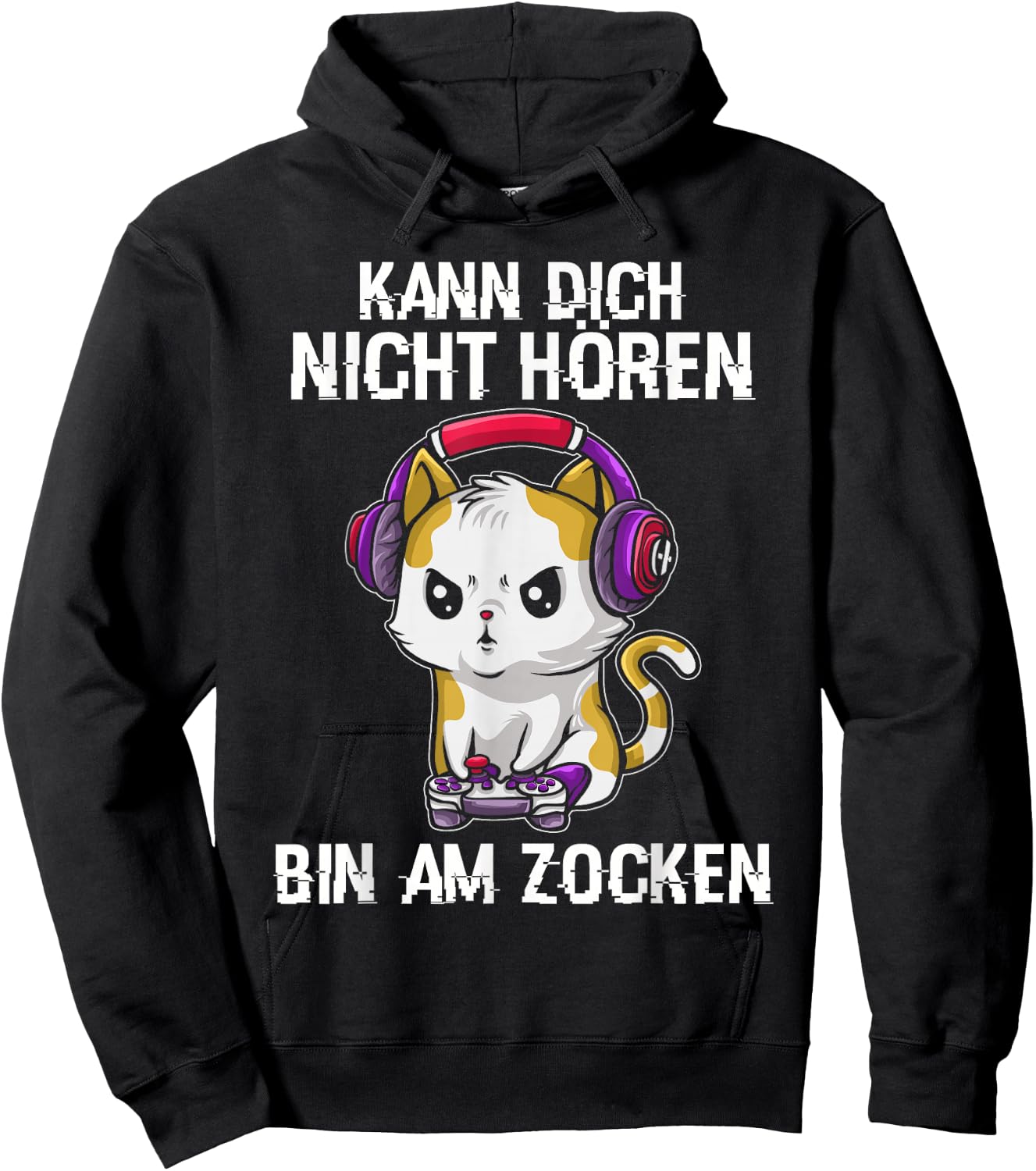 Gaming Geschenk Zocken Gaming Controller Zocker Lustig Herren RPG Schwarz S EU Klein Hoodie - Hoodie | Black
