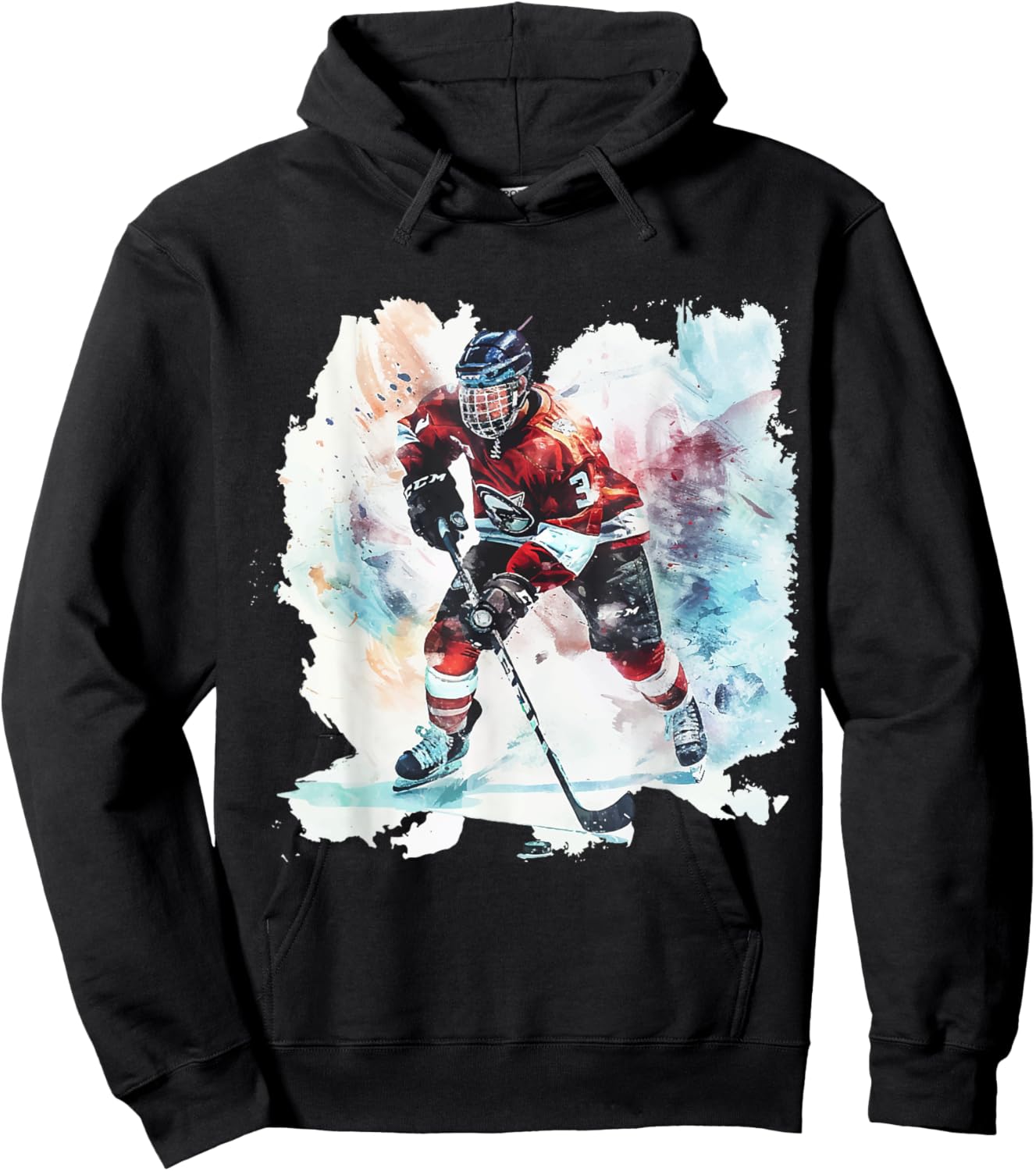 Ice Hockey Player - Gift Ice Hockey Player , Black, S Hoodie - Hoodie | Black