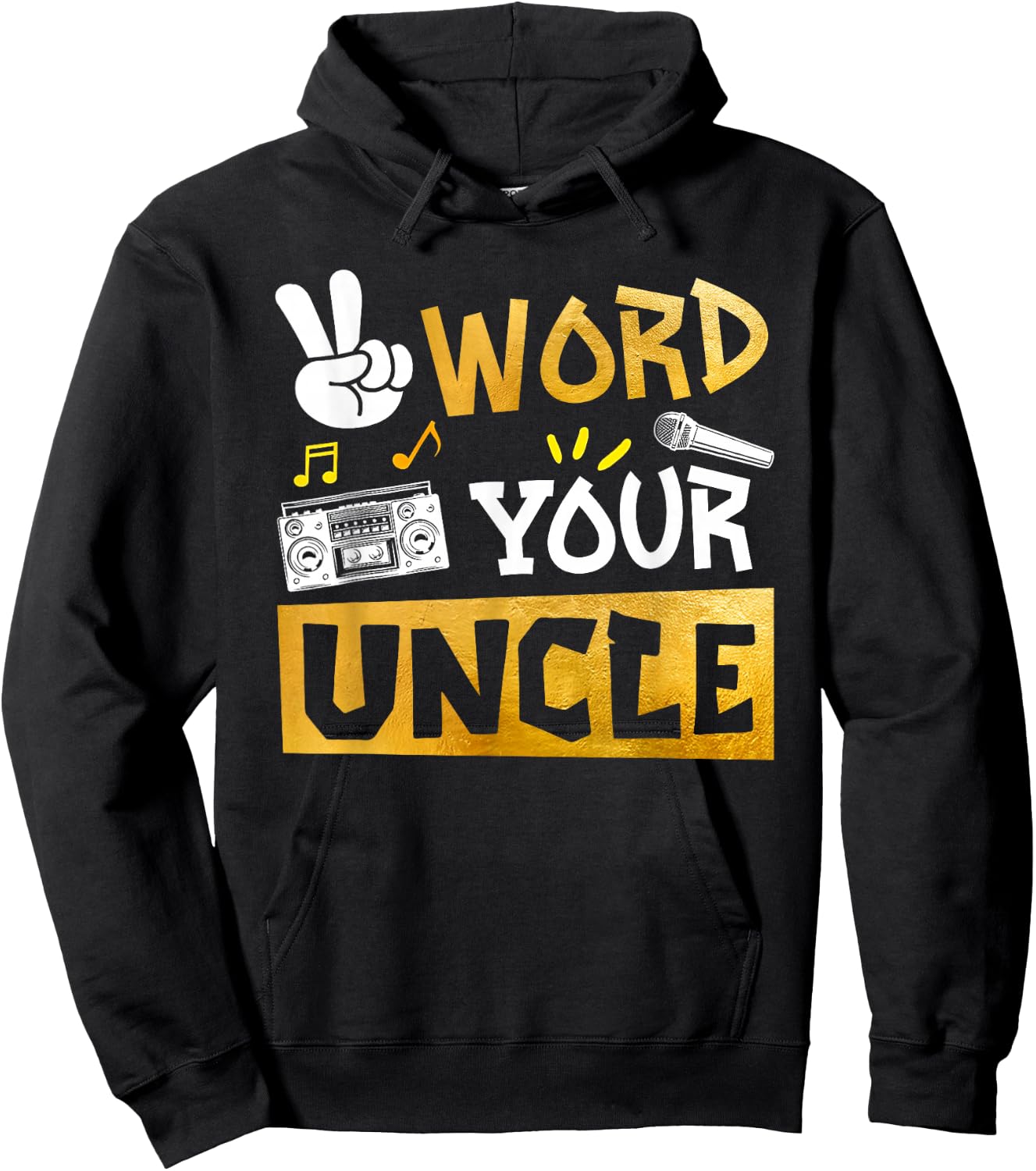 Word Your Uncle - Uncle Of The Birthday Two Legit To Quit Hoodie - Hoodie | Black