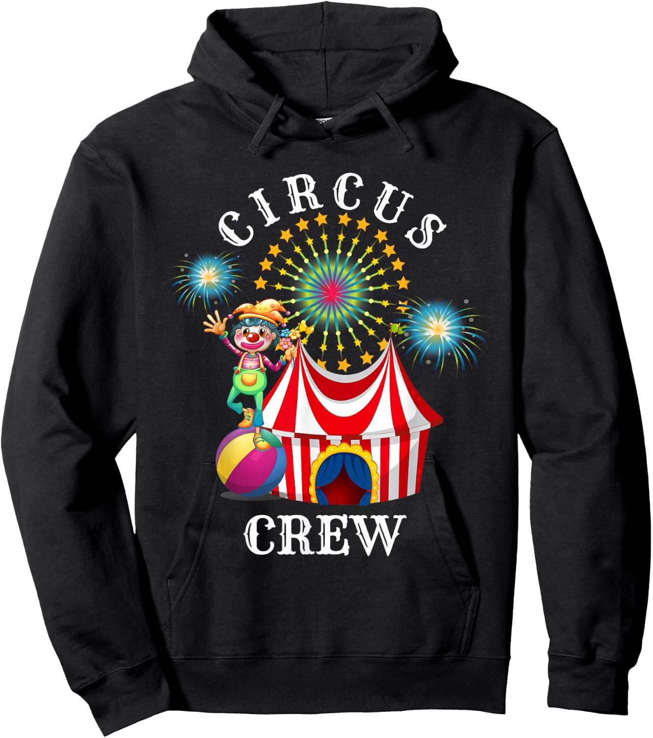 Circus Crew Funny Circus Staff Costume Circus Theme Party , black Hoodie - Hoodie | Black