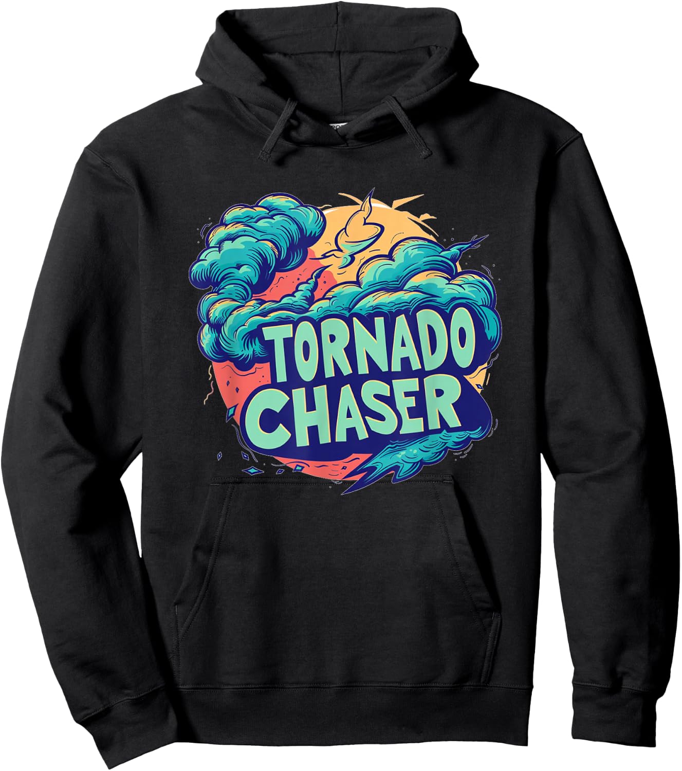 Storm Weather with this cool Tornado Chaser Costume Hoodie - Hoodie | Black