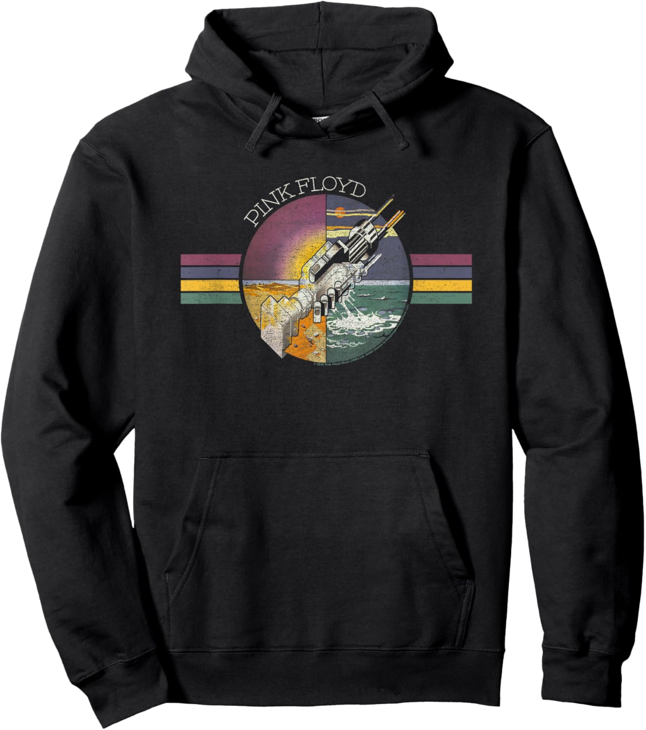 PINK FLOYD WELCOME TO THE MACHINE , Black, S Hoodie - Hoodie | Black