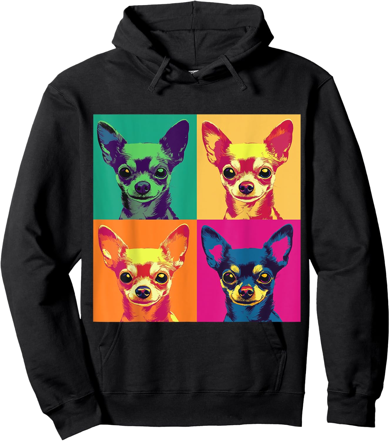 Artistic Design Chihuahua Hoodie - Hoodie | Black