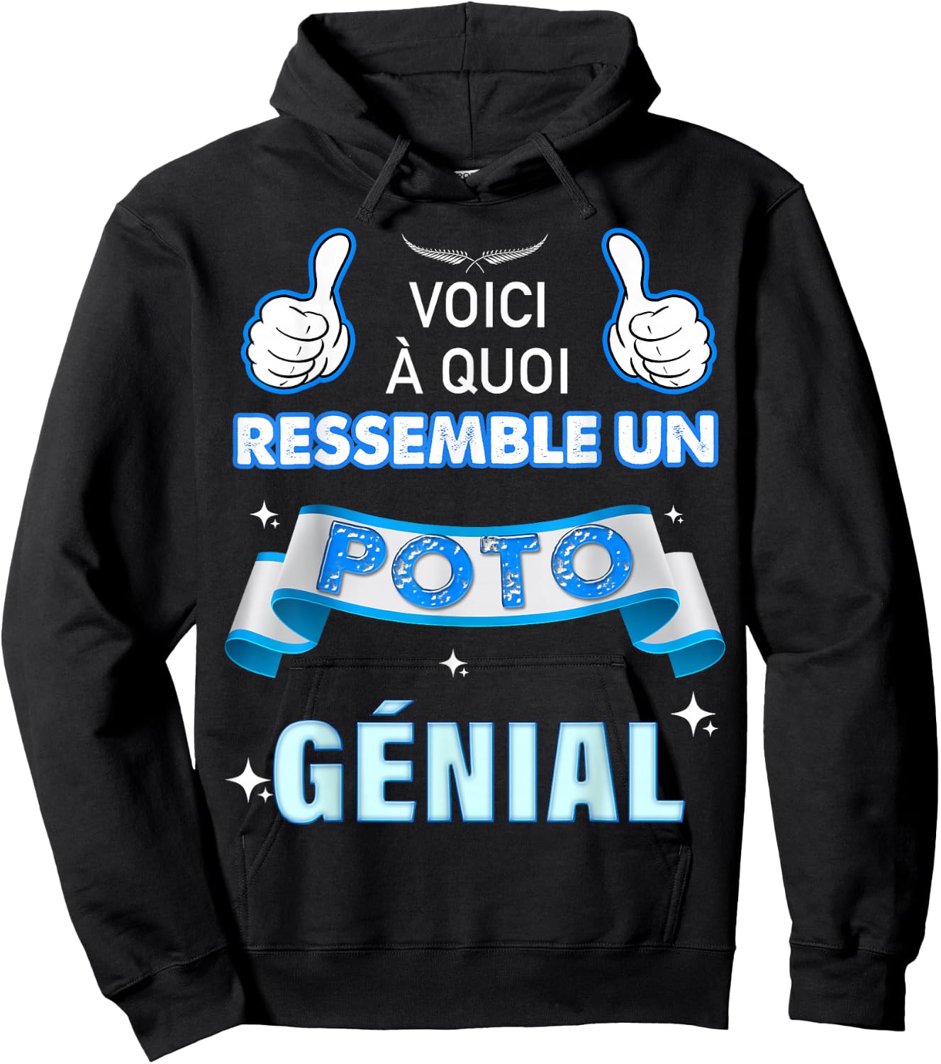 Super Message For My Friend Awesome Best Boyfriend , Black, S Hoodie - Hoodie | Black