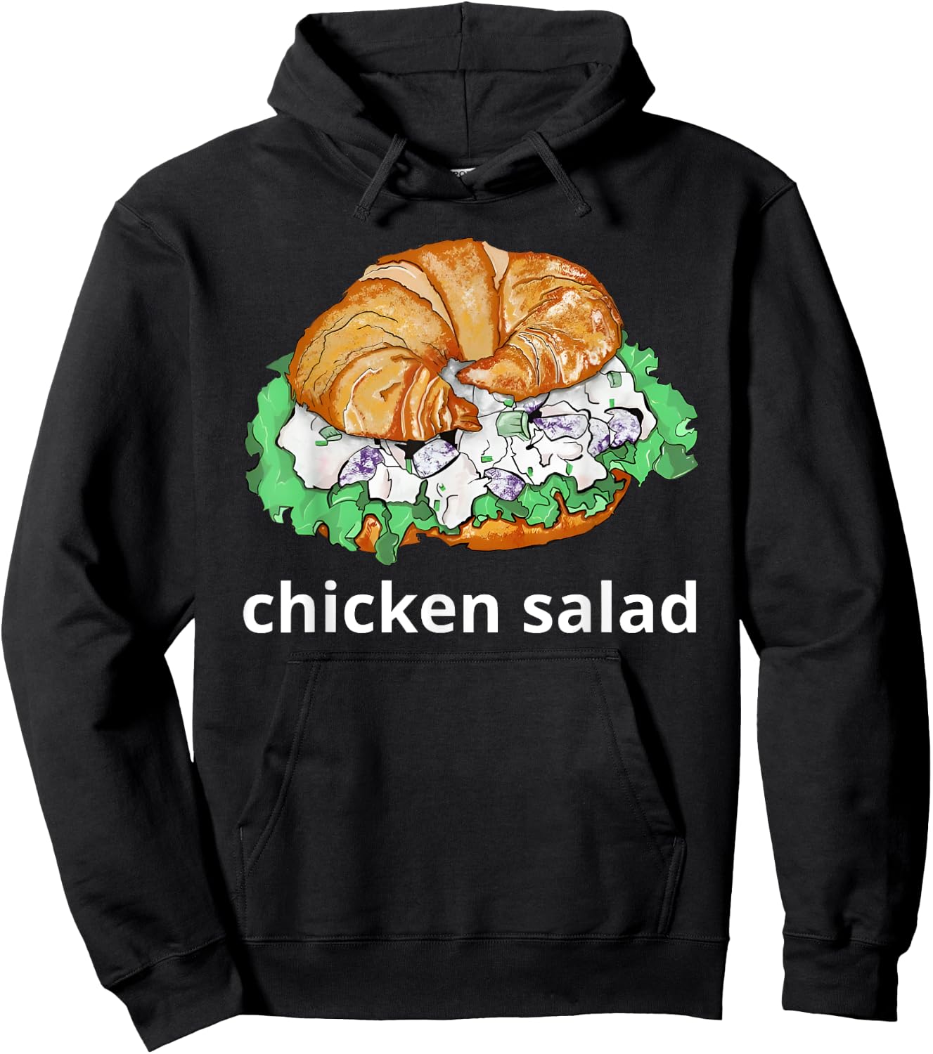 Chicken Salad Sandwich Shirt chicken salad sandwich Funny Hoodie - Hoodie | Black