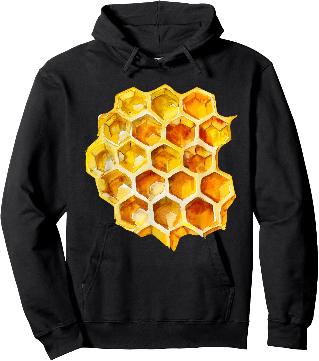 Honeycomb Hexagon Hoodie - Hoodie | Black