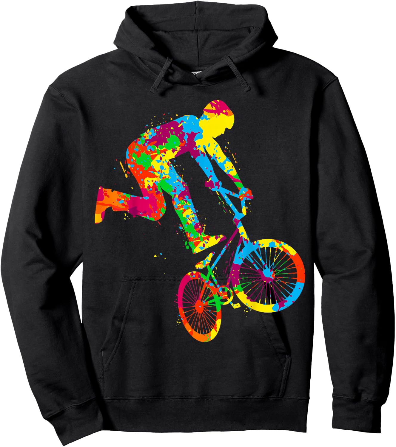 BMX Bike Stunt Driver Boys Kids , black Hoodie - Hoodie | Black