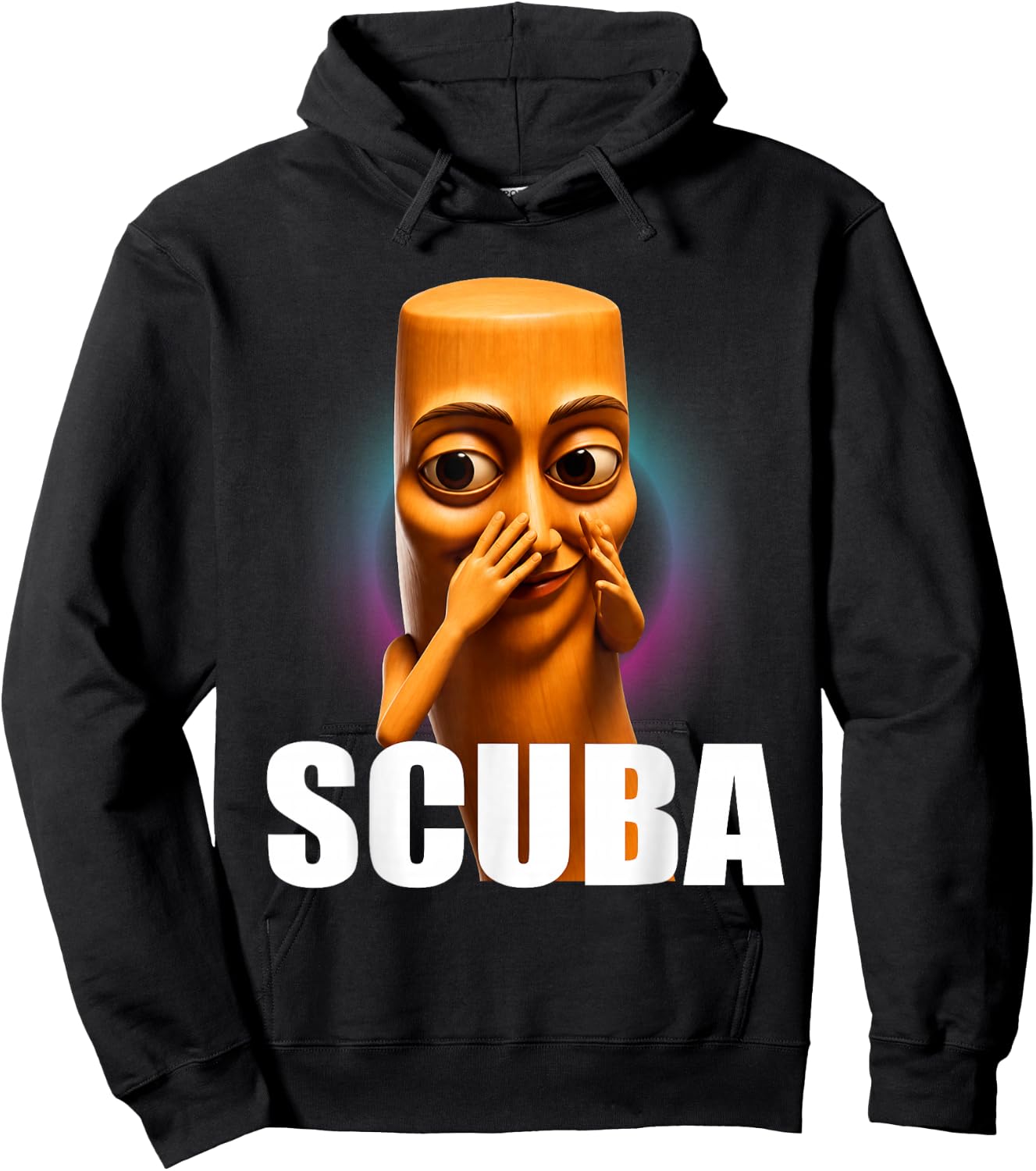 Scuba Tung Tung Sahur Dance Funny Brainrot Meme Hoodie - Hoodie | Black
