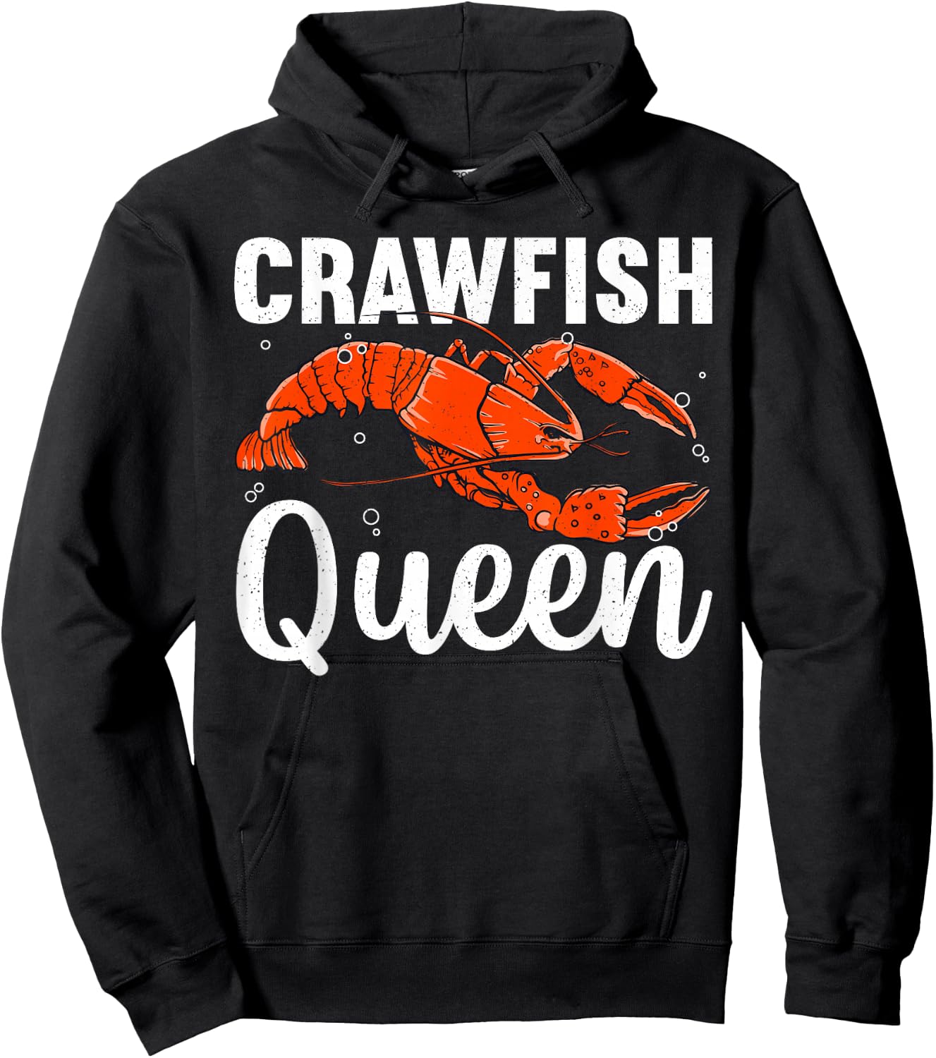 Cool Crawfish Queen Girls Boil Lobster Chef Hoodie - Hoodie | Black
