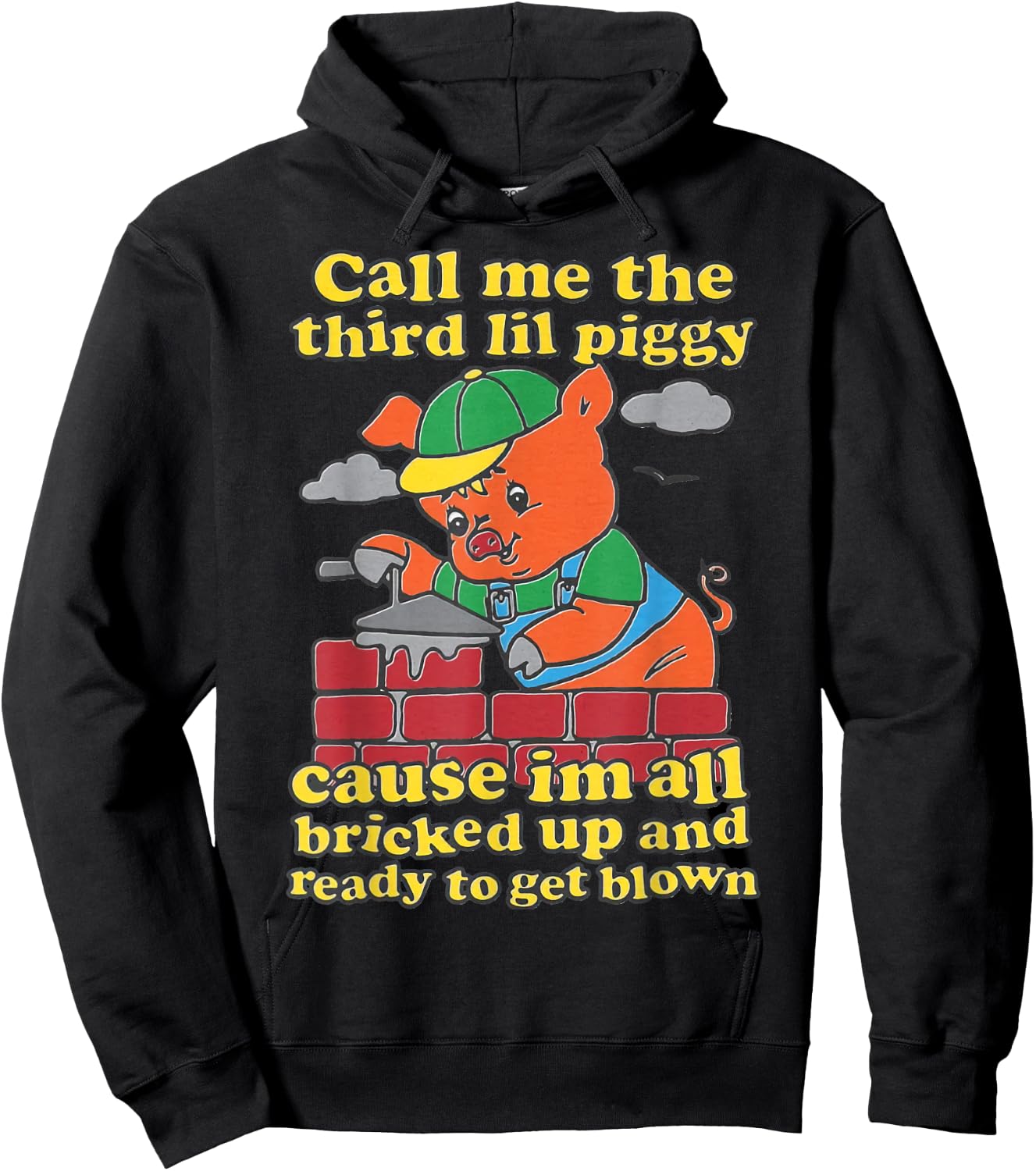 Call Me The Third Little Pig Hoodie - Hoodie | Black