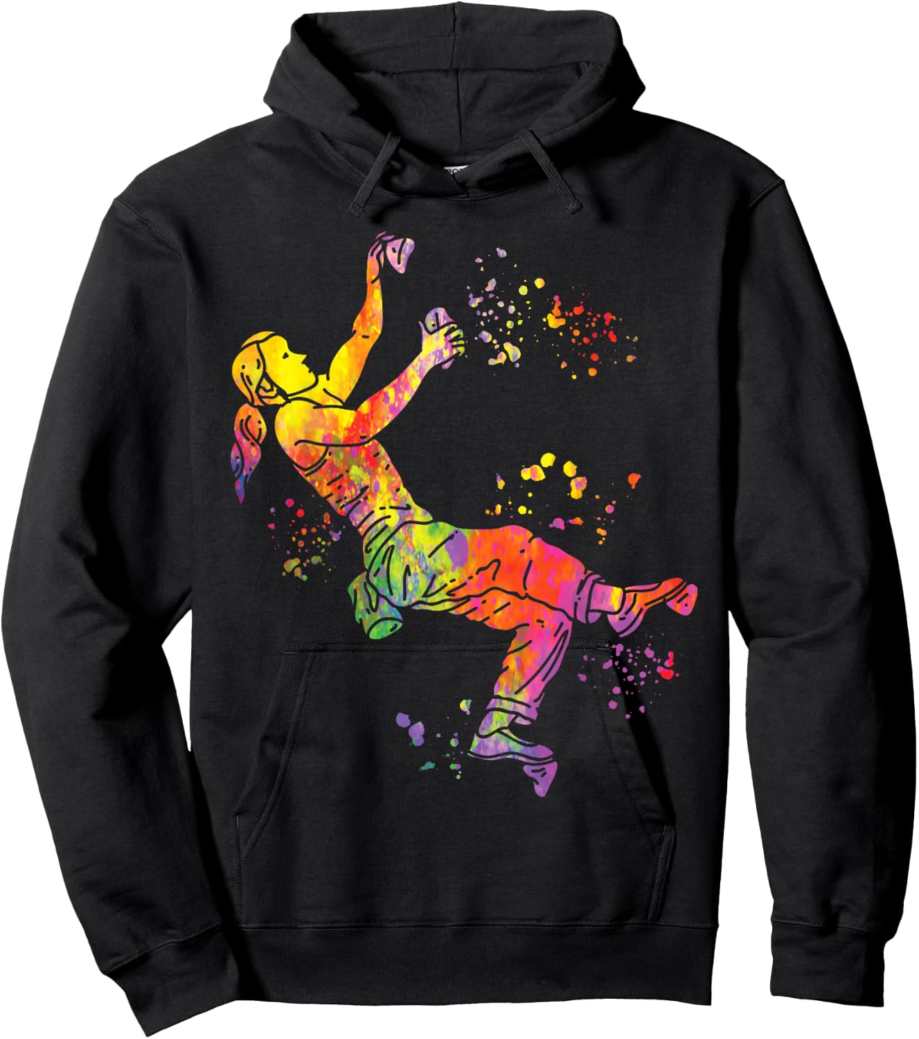 Boulderer Colorsplash Boulder Children's Bouldering Hoodie - Hoodie | Black