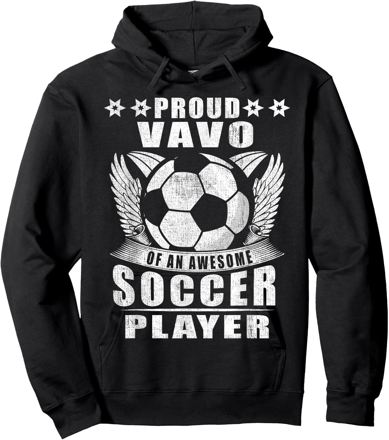 Proud Vavo Of An Awesome Soccer Player Soccer Vavo Hoodie - Hoodie | Black