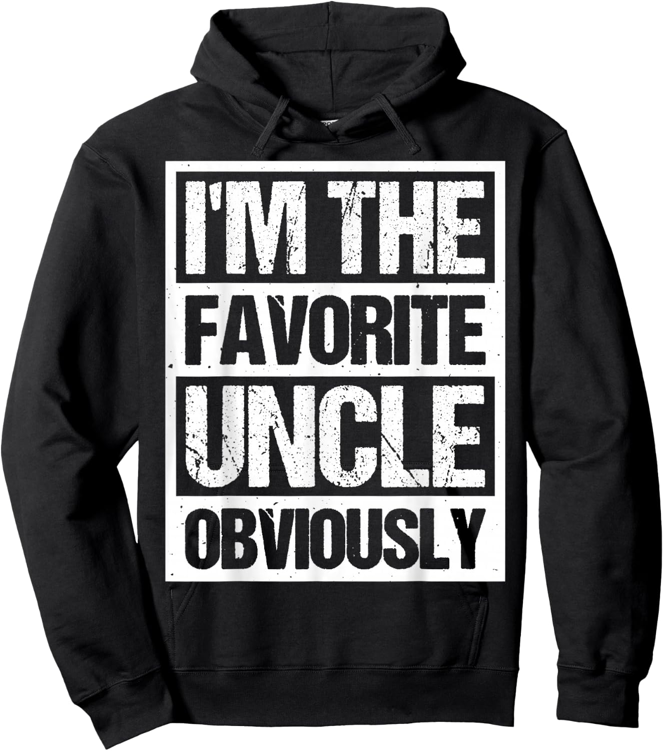 I'm The Favorite Uncle Obviously Hoodie - Hoodie | Black