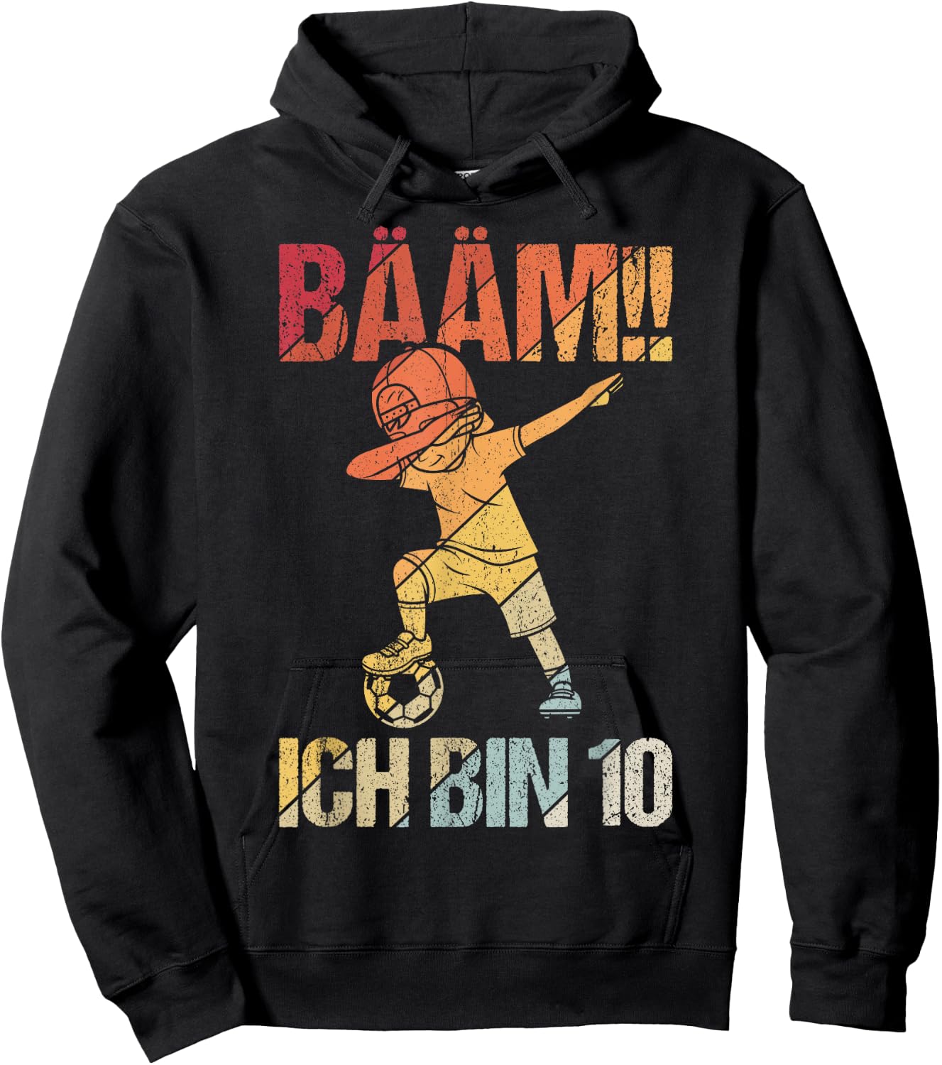 BÄÄM Ich bin 10 Dabbing Birthday Shirt 10 Years Boys , black Hoodie - Hoodie | Black