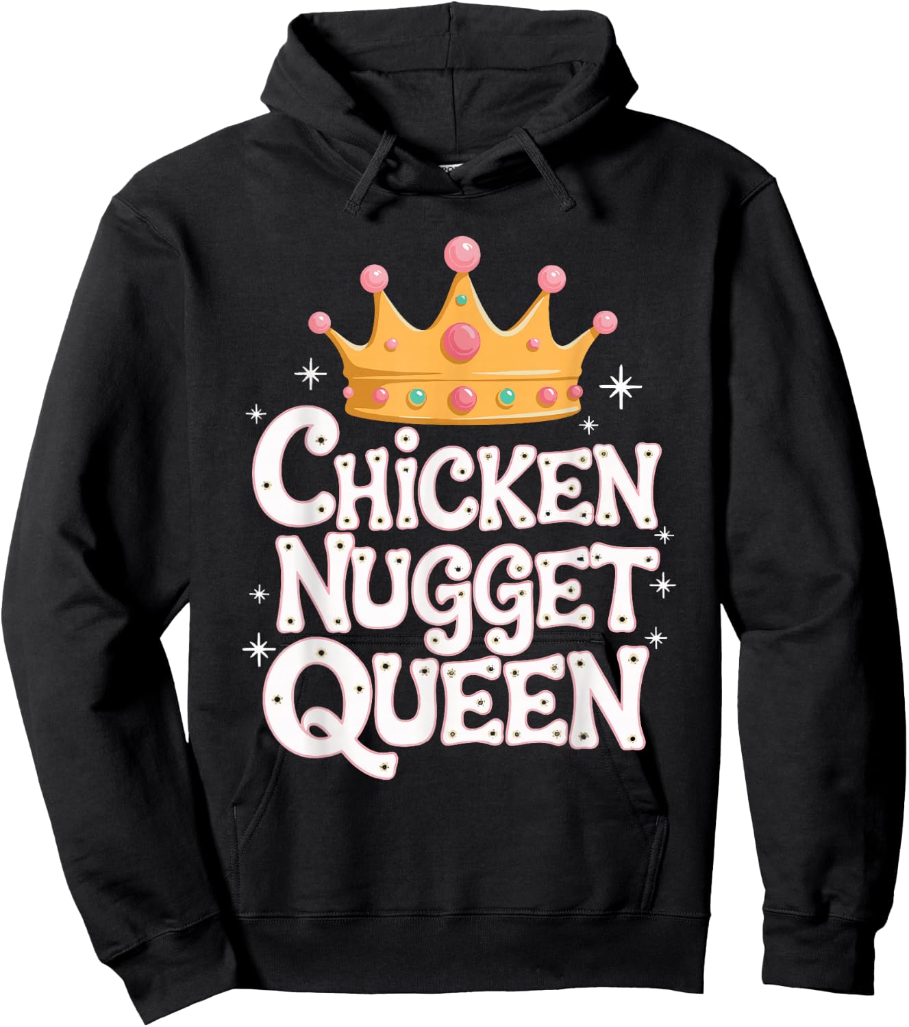 Chicken Nugget Queen Hoodie - Hoodie | Black