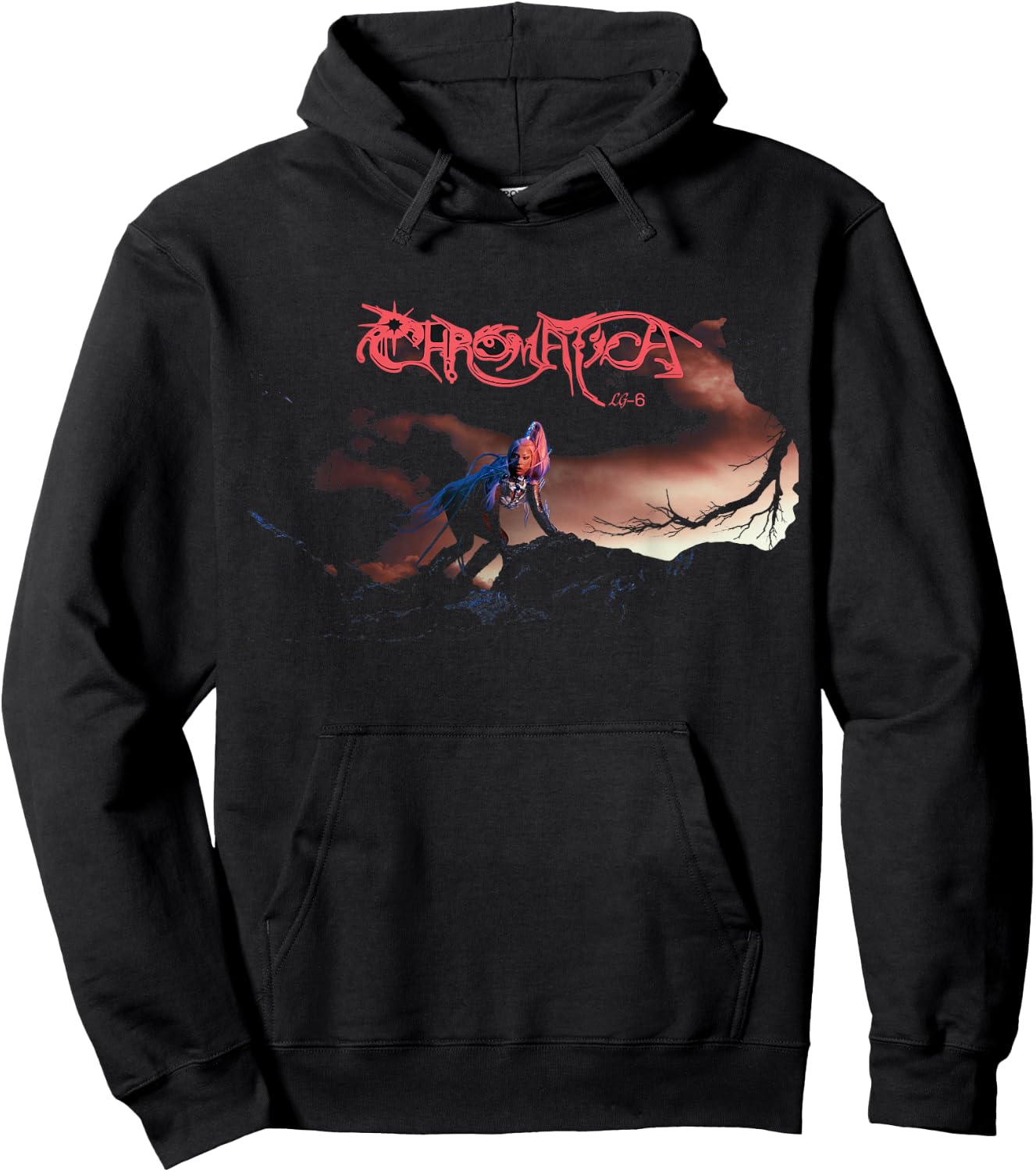 Official Lady Gaga Chromatica , black Hoodie - Hoodie | Black