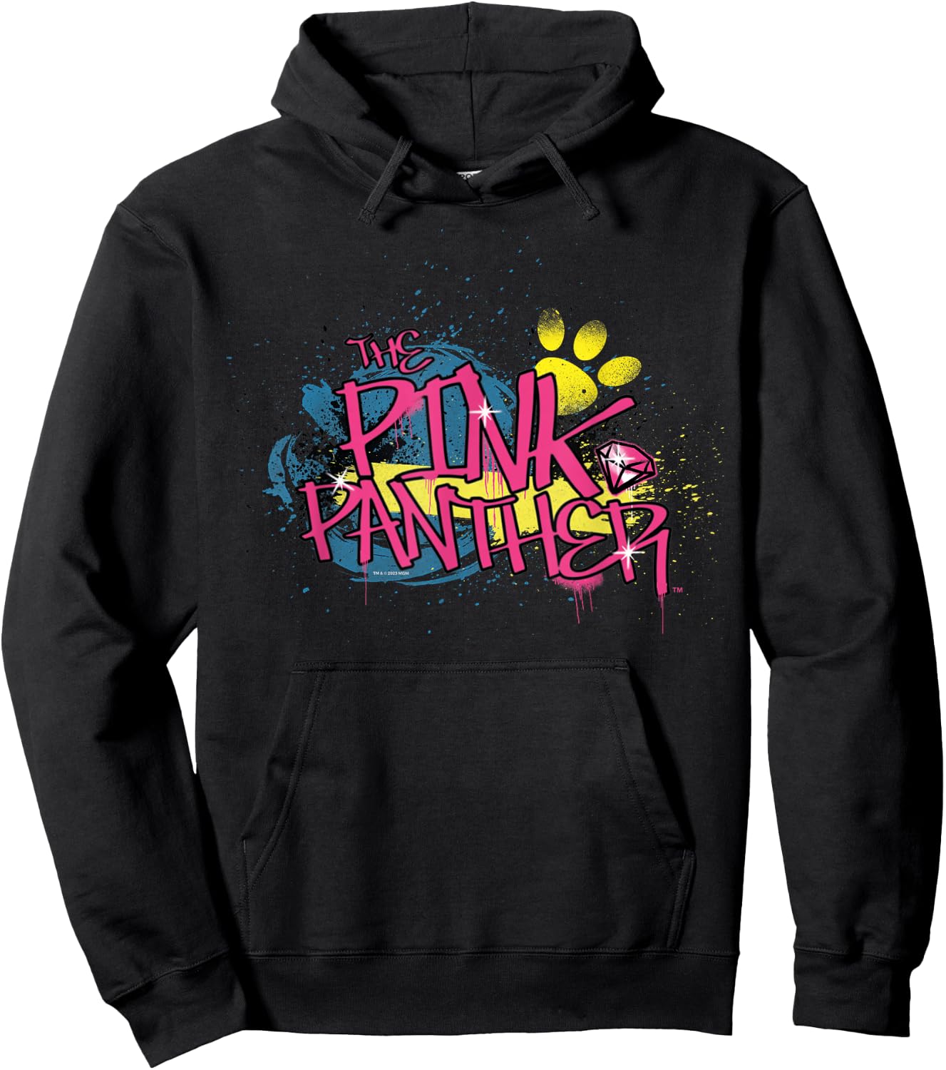 Pink Panther Graffiti Street Art Typography Hoodie - Hoodie | Black
