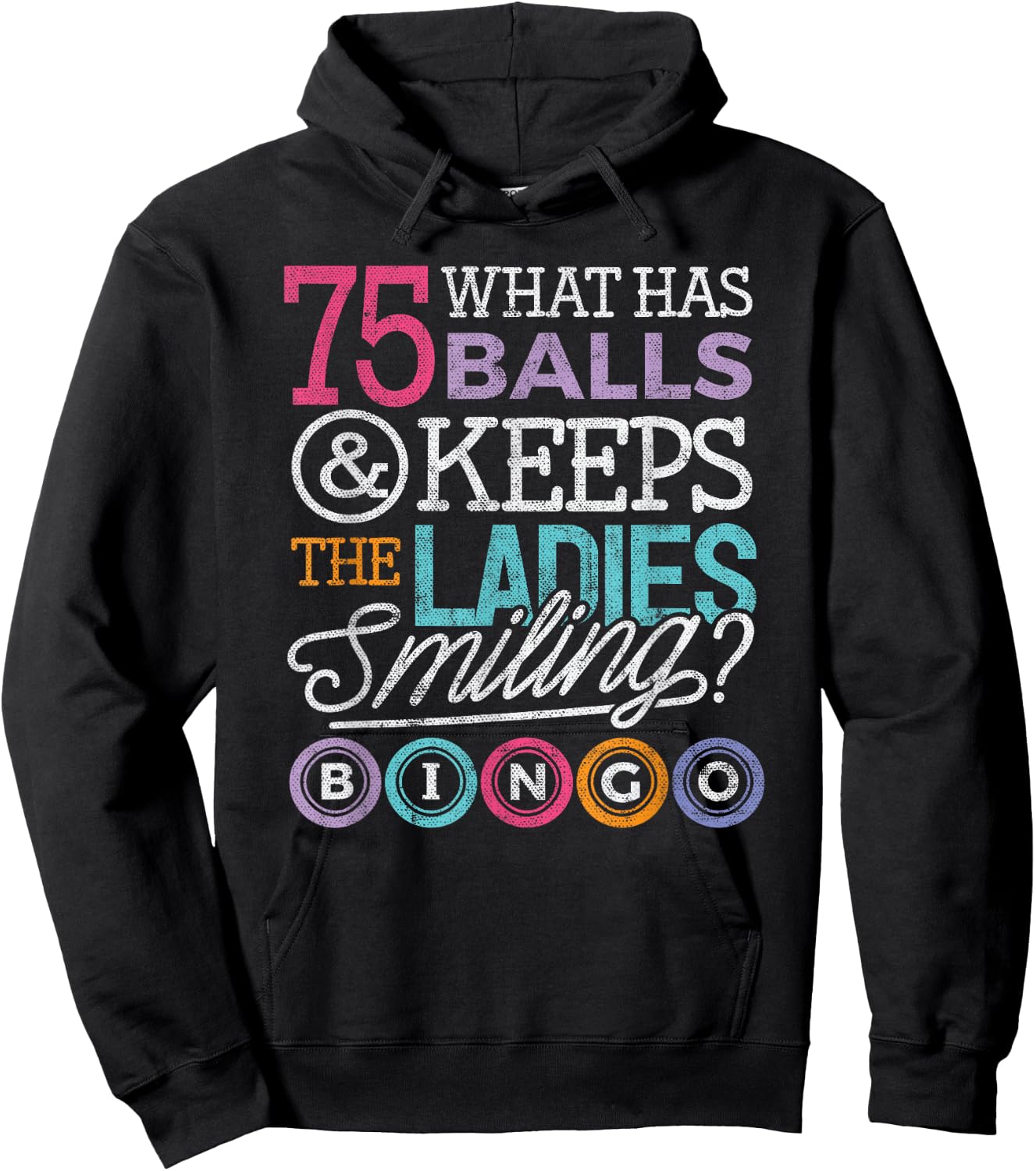 Funny Bingo Shirts Men Women Bingo Lover Grandma Hoodie - Hoodie | Black