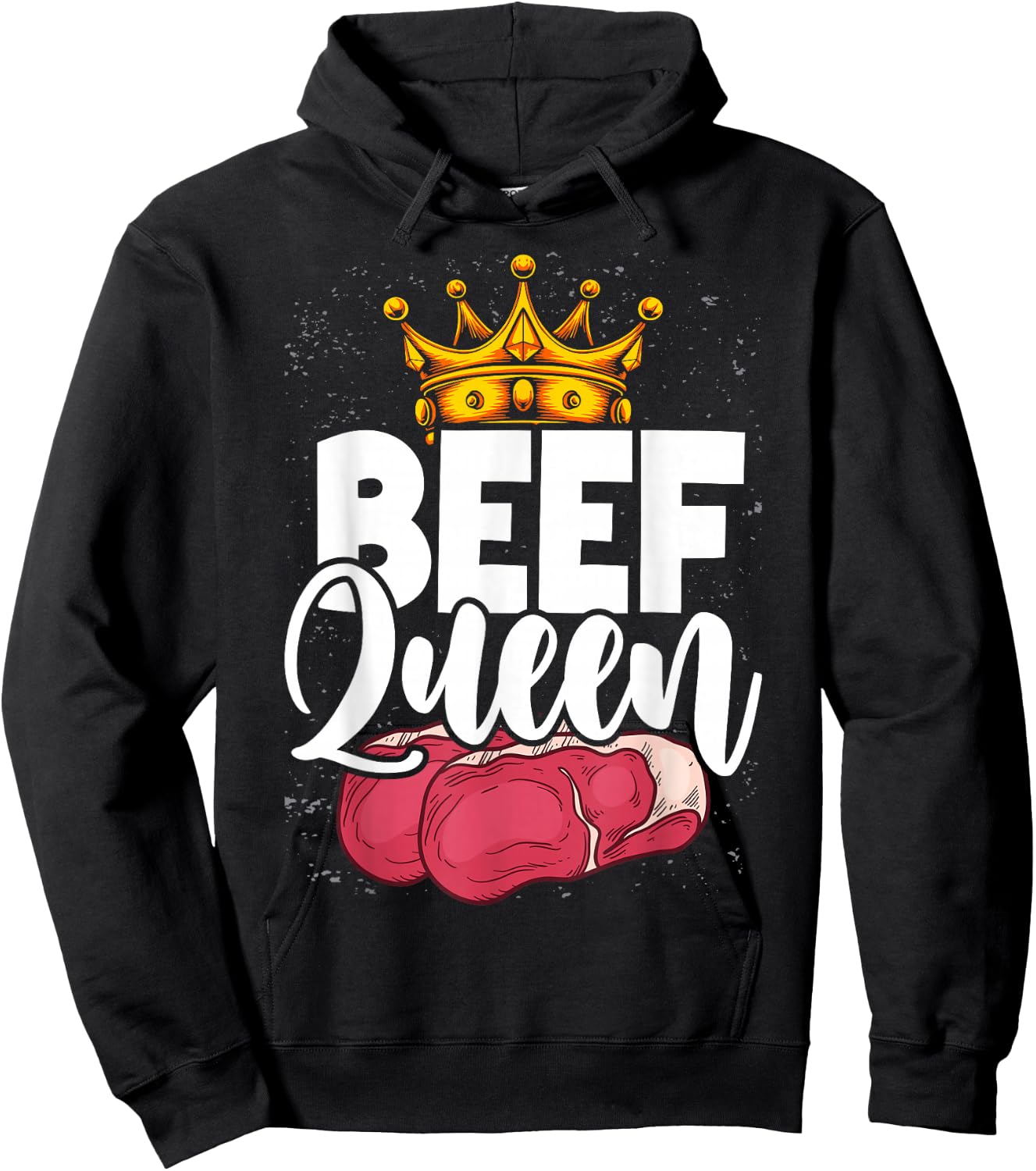 Beef Queen Funny Beef Hoodie - Hoodie | Black