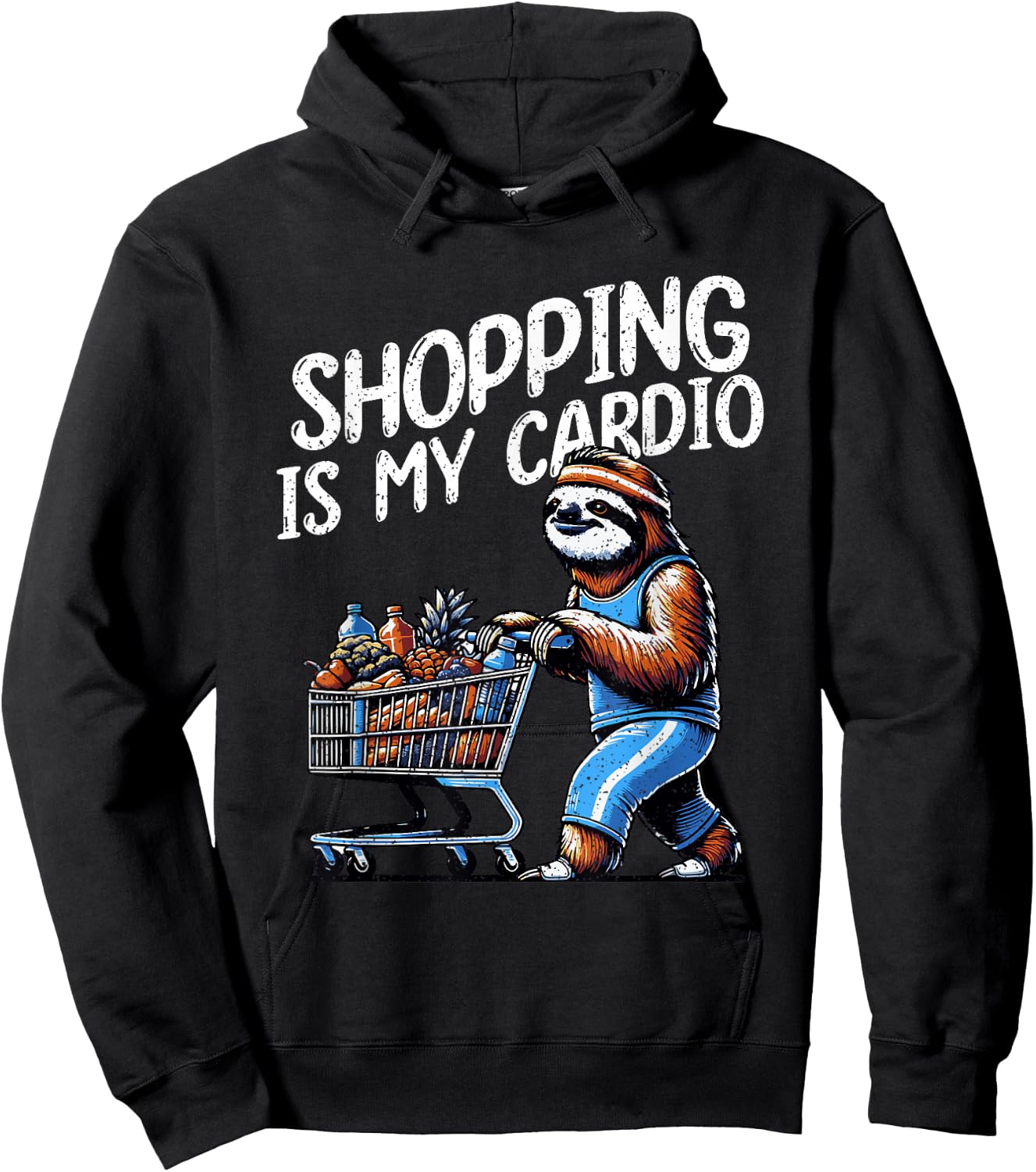 Shopping Is My Cardio Professional Shopper Grocery Delivery Hoodie - Hoodie | Black