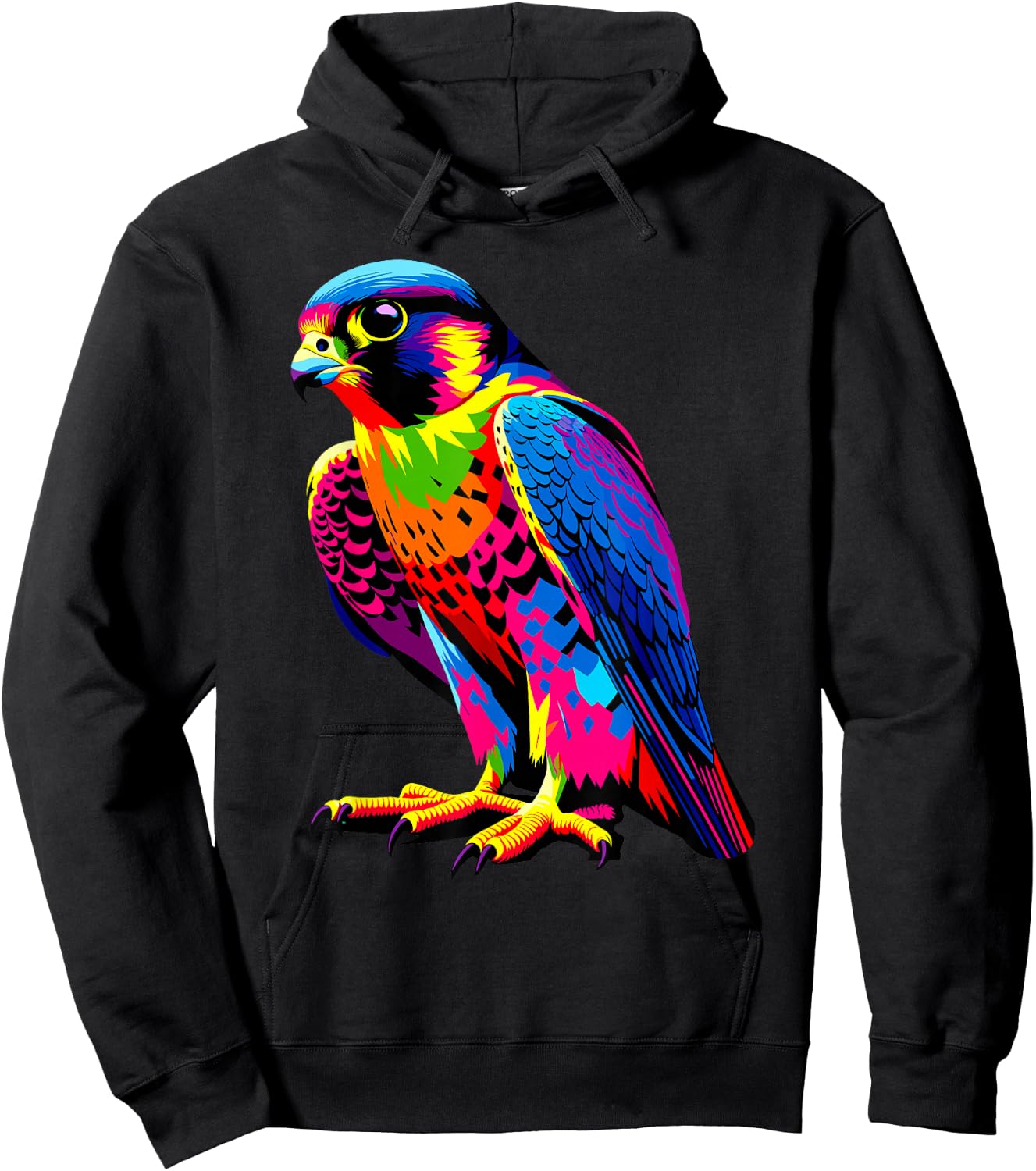 Colorful Pop Art Peregrine Falcon Peregrines Hoodie - Hoodie | Black
