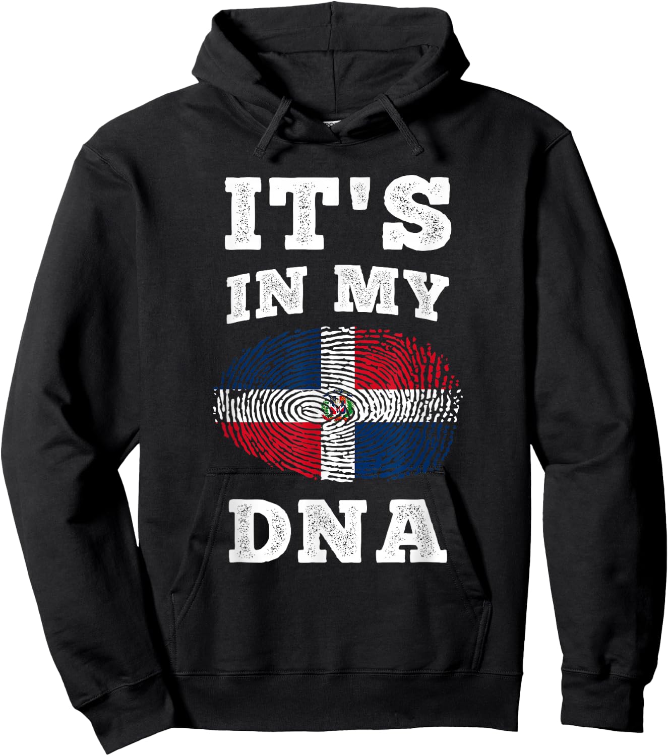 Its In My DNA Dominican Republic Flag Dominican Hoodie - Hoodie | Black