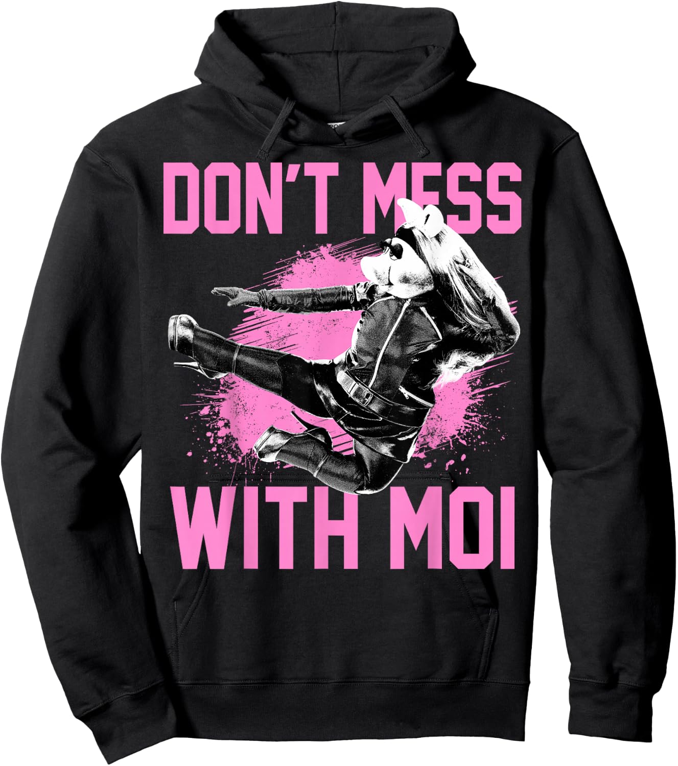 Disney The Muppets Miss Piggy Don't Mess with Moi Small Hoodie - Hoodie | Black