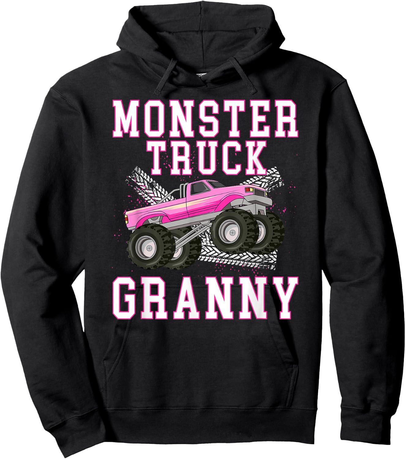 Monster Granny Monster Truck Granny Grandma Hoodie - Hoodie | Black