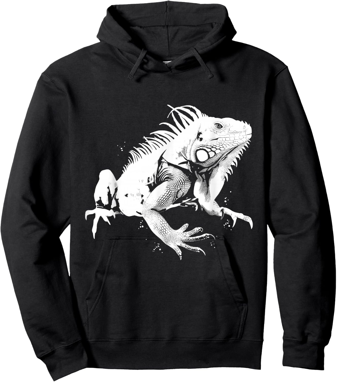 Iguana Reptile Lover Iguana Hunting Hunter Lizard Hoodie - Hoodie | Black